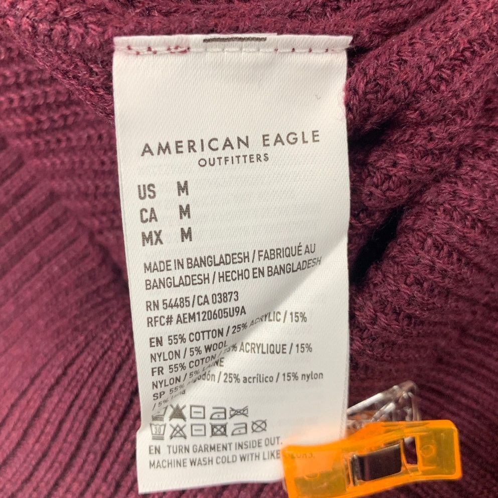 American Eagle Outfitters New American Eagle Womens Medium Cotton Blend Knit Sweater Size M / US 6-8 / IT 42-44 - 4 Thumbnail