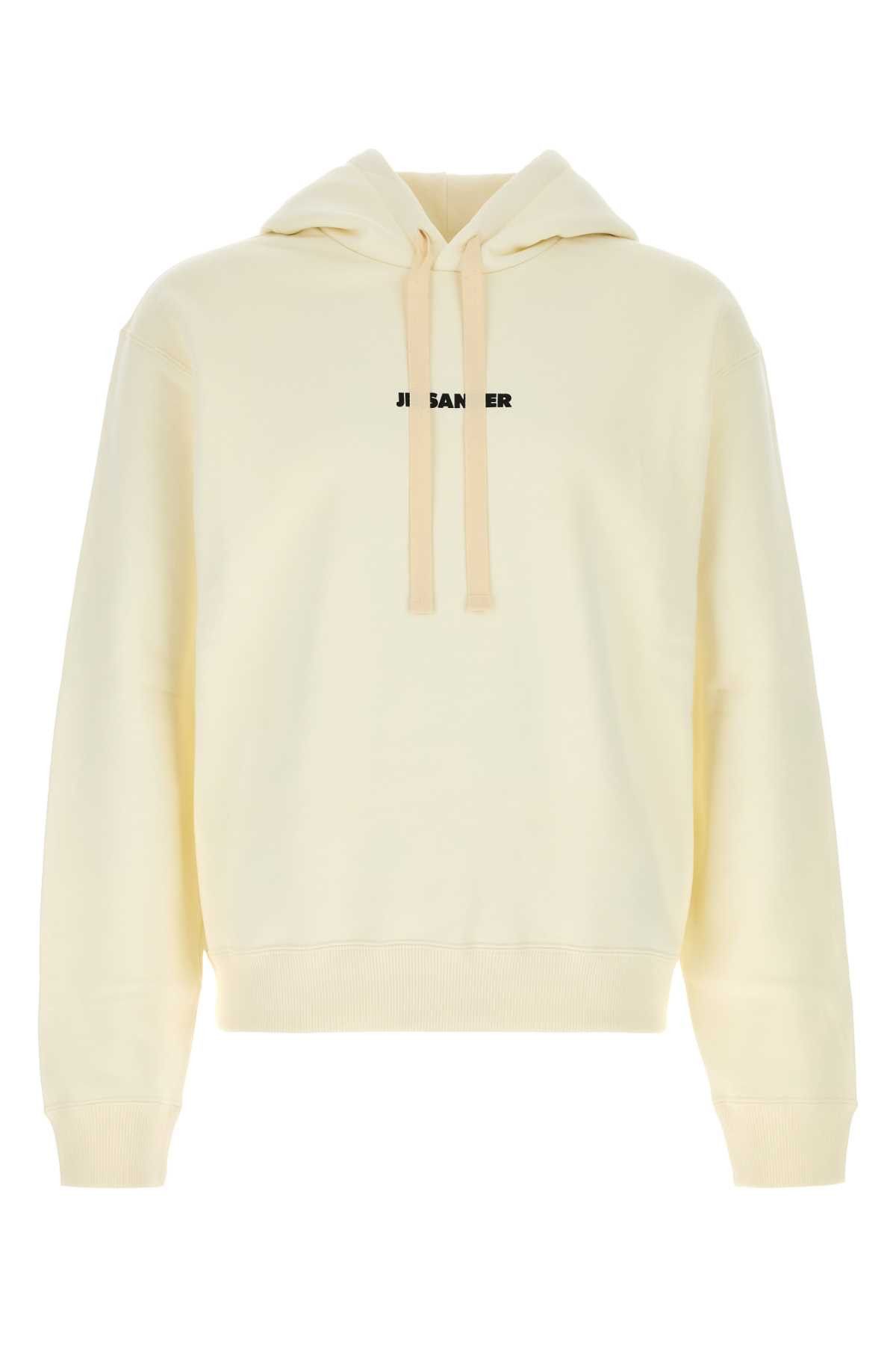 Jil Sander Ivory Cotton Sweatshirt Size US XL / EU 56 / 4 - 1 Thumbnail