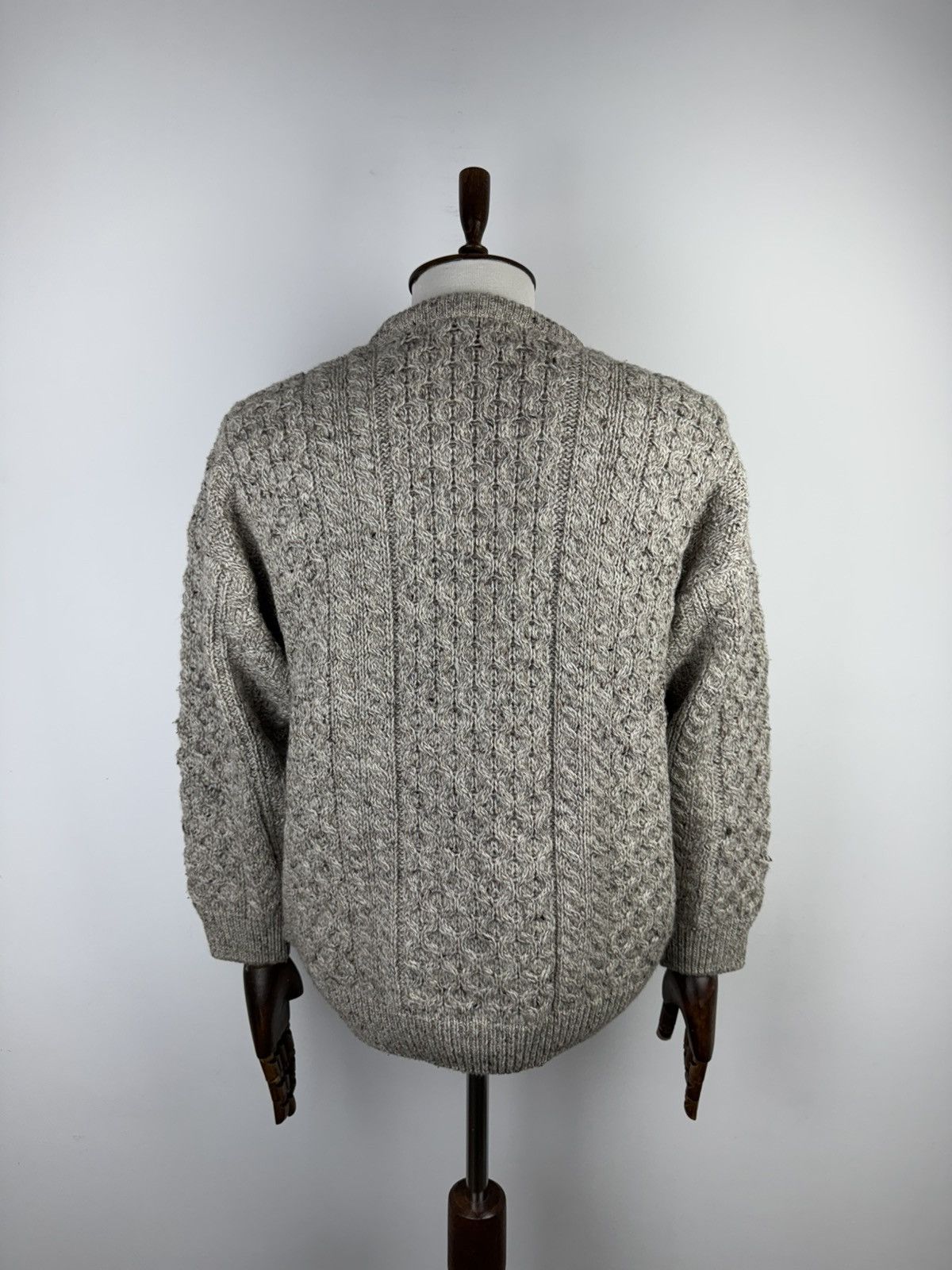 Designer Men’s Vintage Irish Homecraft Wool Knitted Sweater Jumper Size US L / EU 52-54 / 3 - 4 Thumbnail