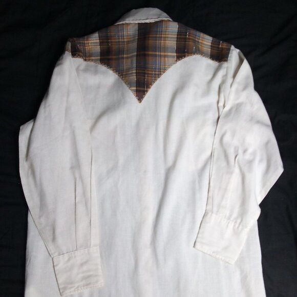 Other Vintage Karman Plaid Trim Western Button Shirt Size US XL / EU 56 / 4 - 5 Thumbnail