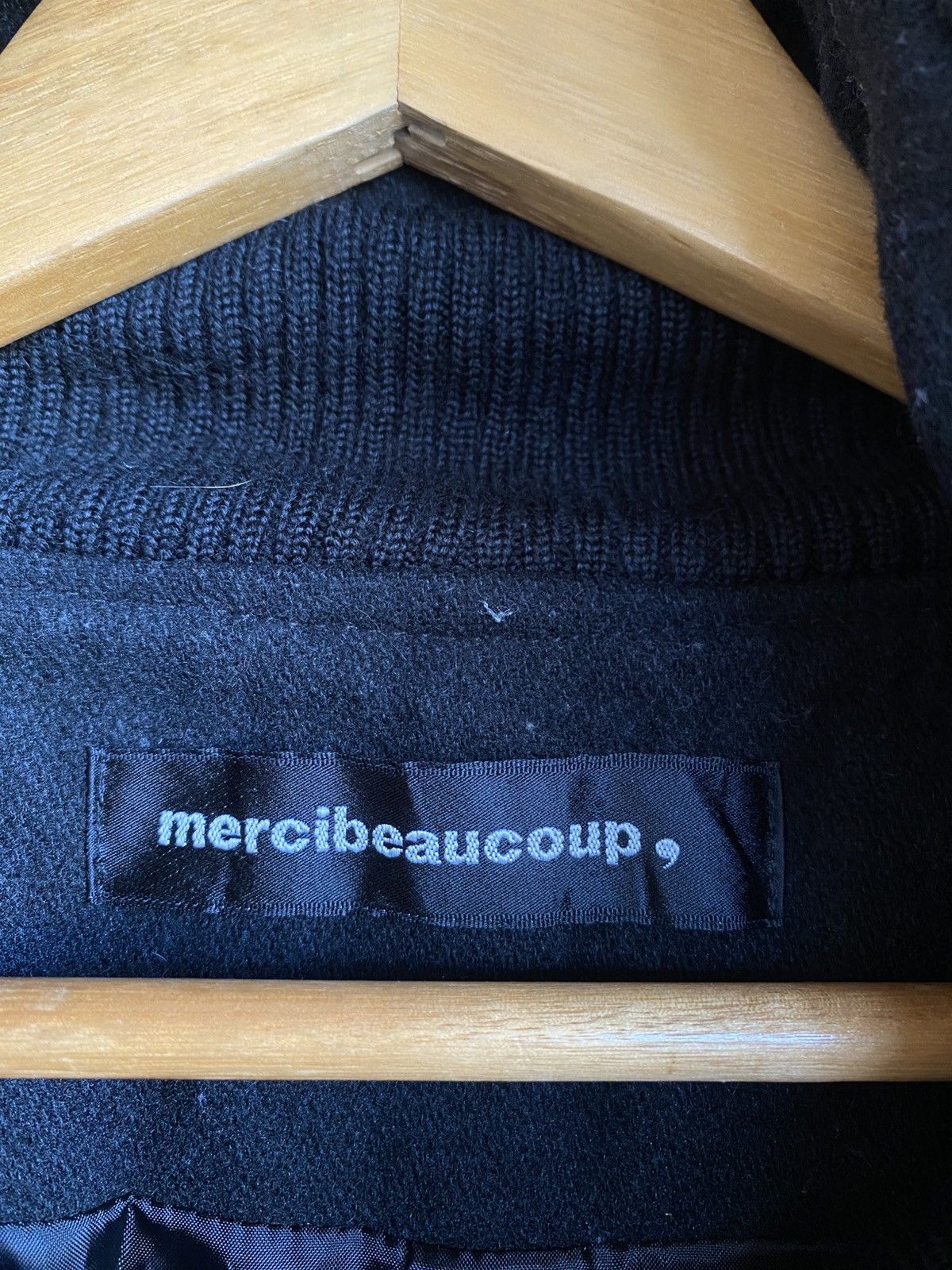 Issey Miyake mercibeaucoup, Black Wool Blend Padded Coat Hooded Jacket Size US S / EU 44-46 / 1 - 10 Thumbnail