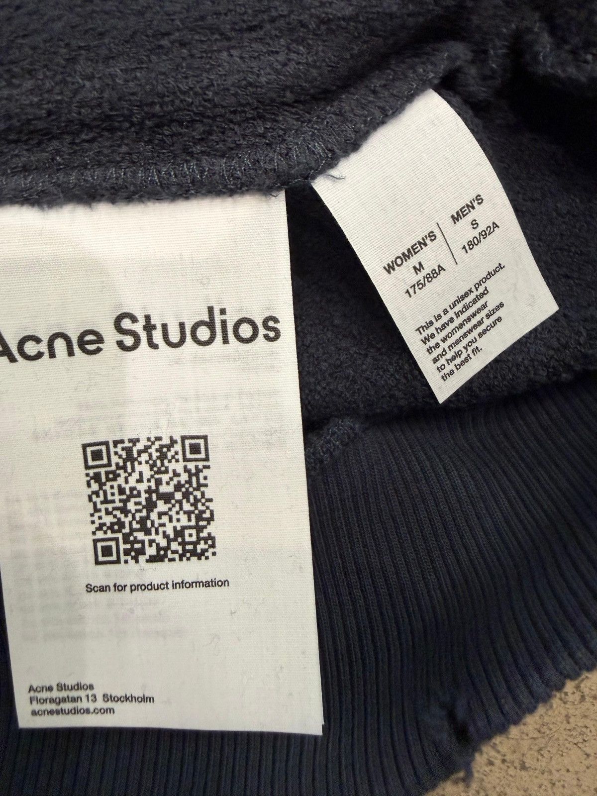 Acne Studios ACNE STUDIOS - Logo Hooded Sweater Black Size US S / EU 44-46 / 1 - 3 Thumbnail
