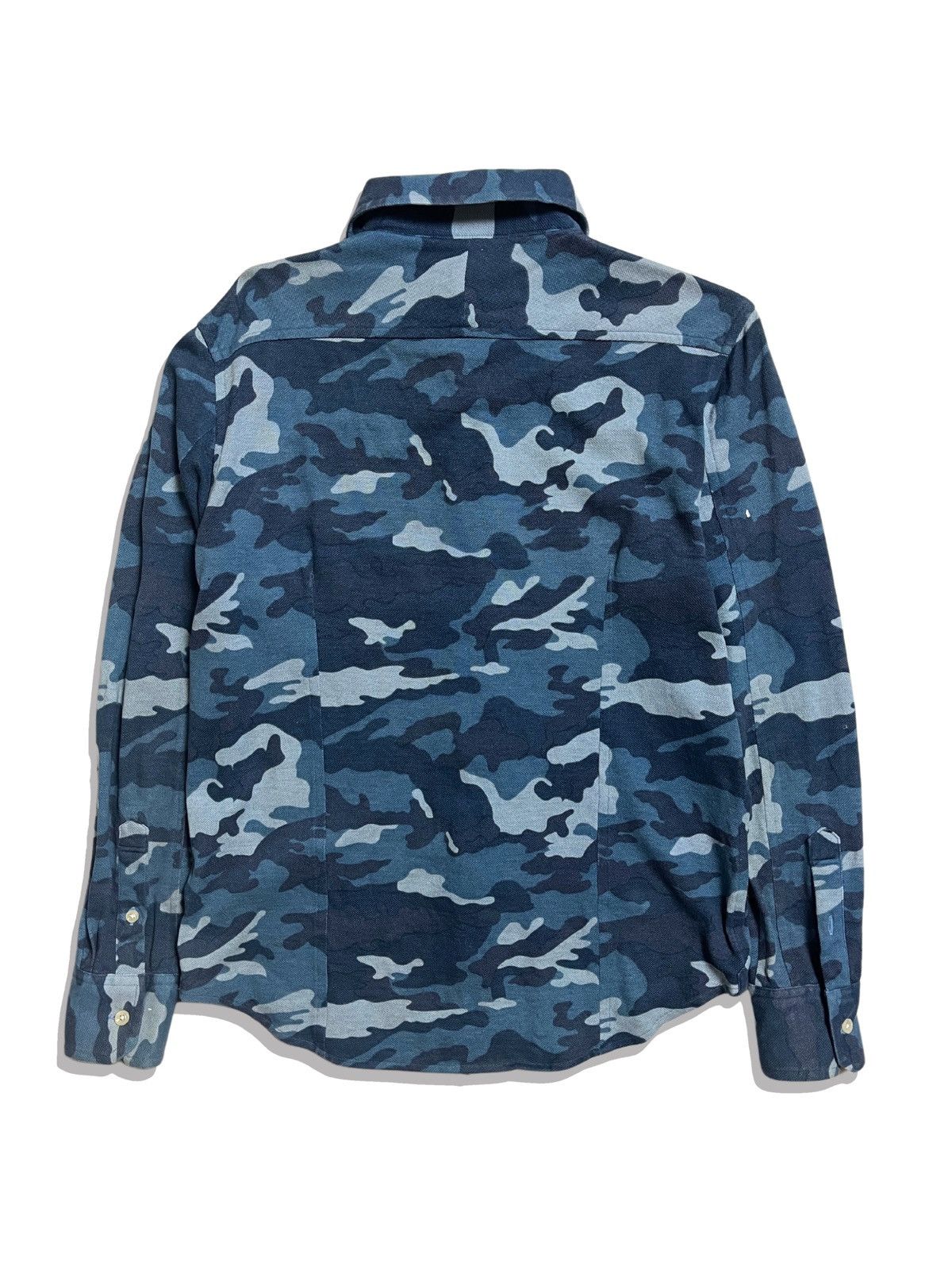 Beauty Beast × If Six Was Nine × Japanese Brand Designwork by Abahouse - camo blue slim fit shirt Size US M / EU 48-50 / 2 - 5 Thumbnail