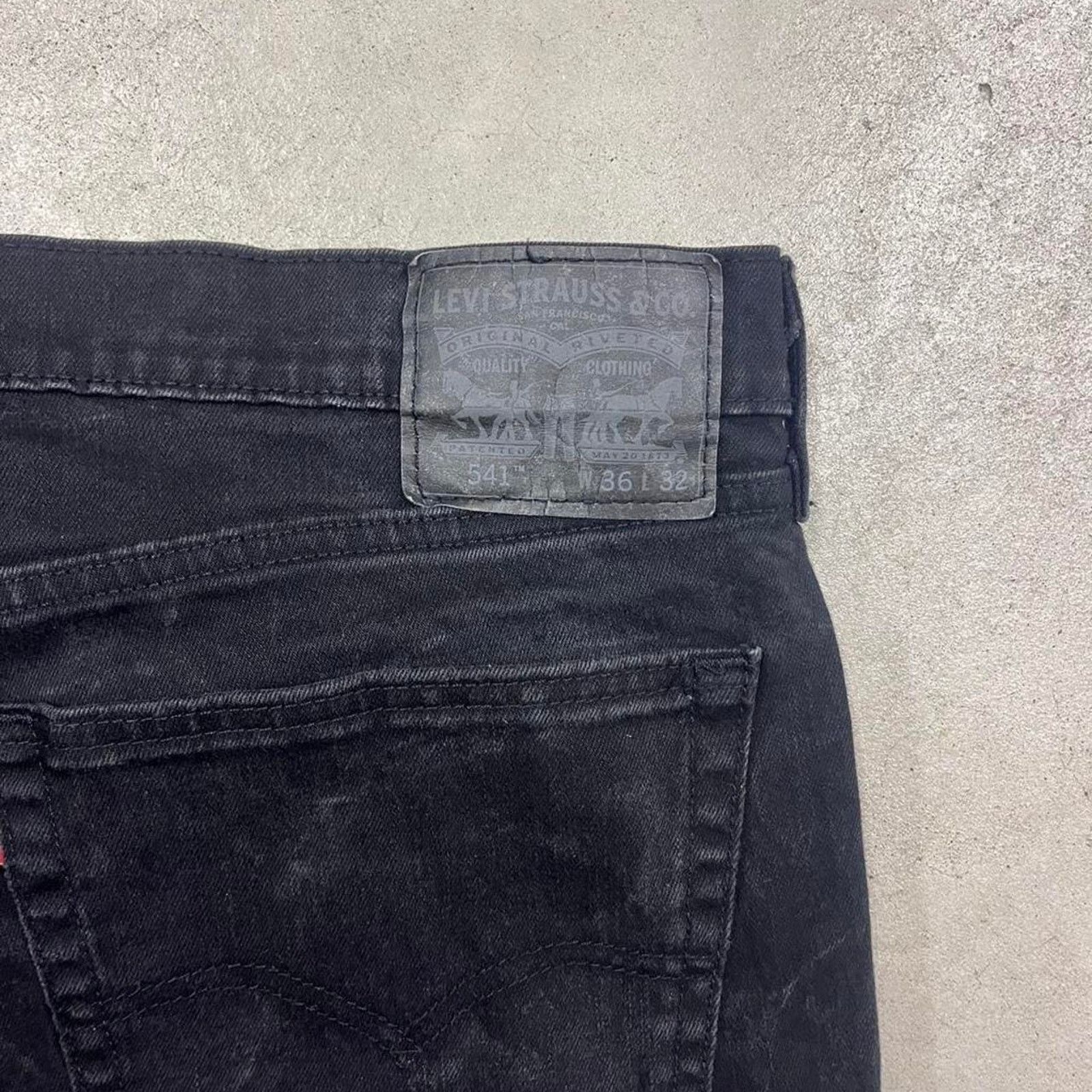Levi's 2000s vtg levis black washed jeans Size US 36 / EU 52 - 3 Thumbnail