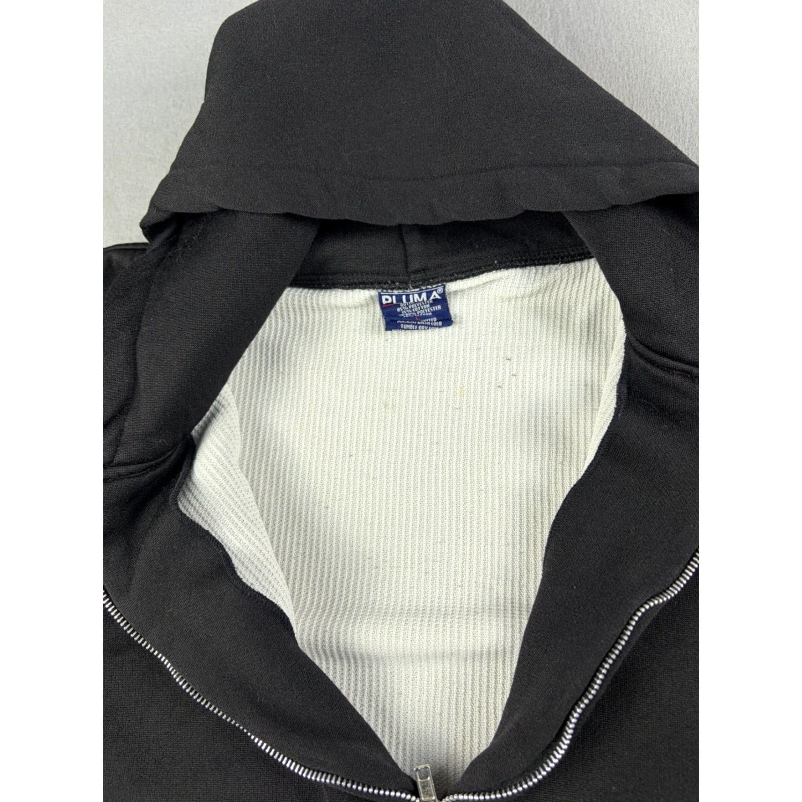 Vintage VINTAGE Pluma Hoodie Mens L Black Full Zip Thermal Lined 90s Grunge Outdoor Retro Jacket Size US L / EU 52-54 / 3 - 4 Thumbnail
