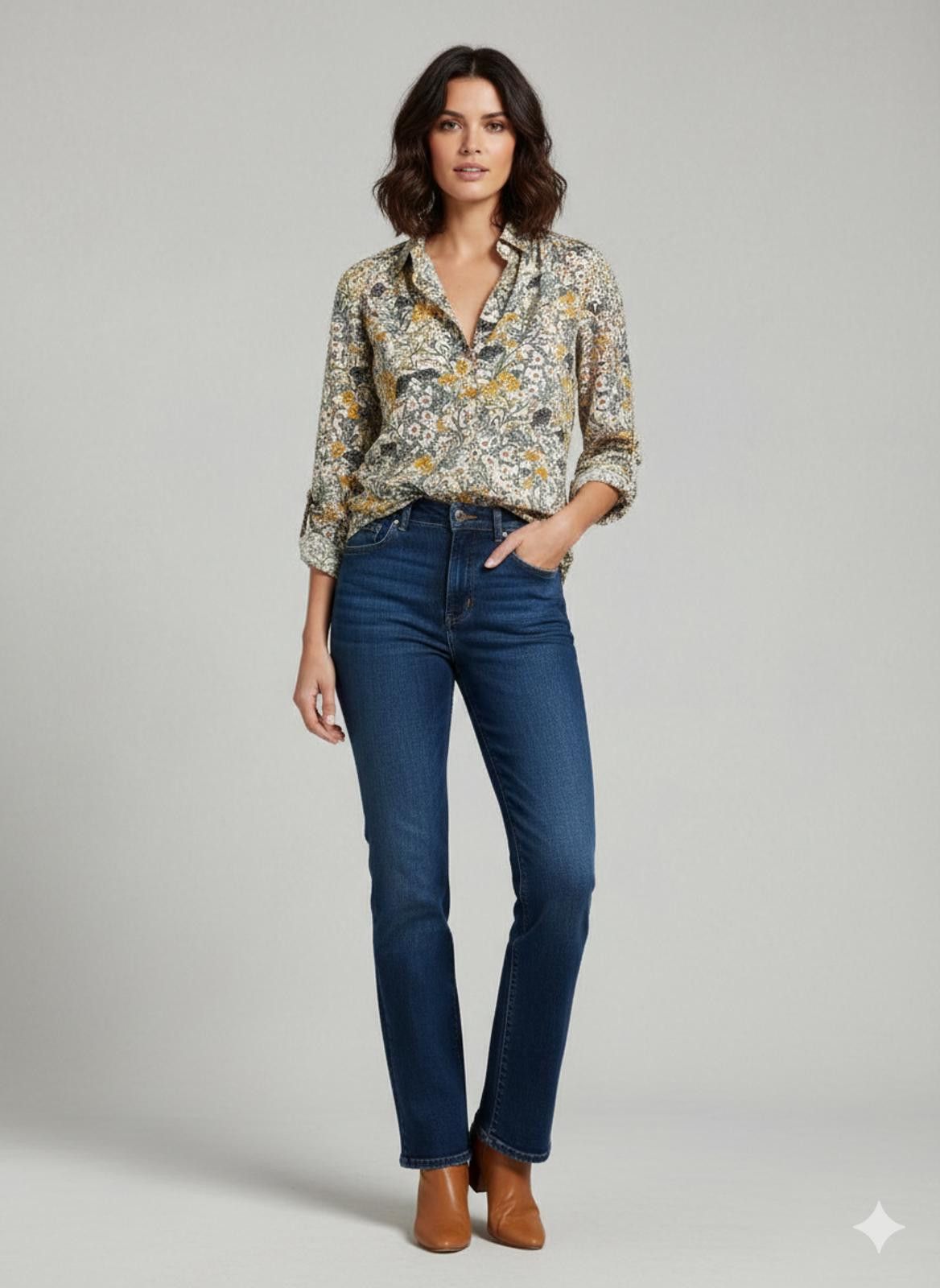 H&M Pre-Loved H&M Floral Print Long Sleeve Shirt Blouse UK 14 Size M / US 6-8 / IT 42-44 - 1 Thumbnail