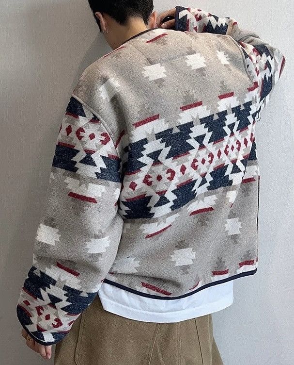 Japanese Brand × Vintage Retro fashion colourful bohemian design jacket Size US XXL / EU 58 / 5 - 4 Thumbnail