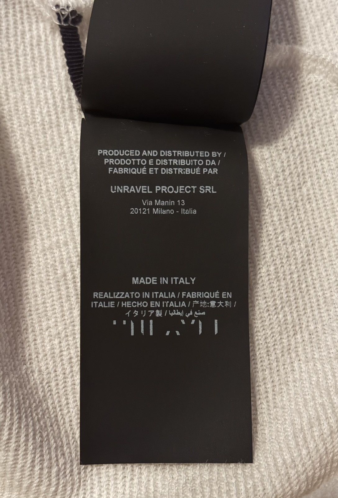 Ben Taverniti Unravel Project White cotton distressed hoodie from UNRAVEL PROJECT Size US S / EU 44-46 / 1 - 5 Thumbnail