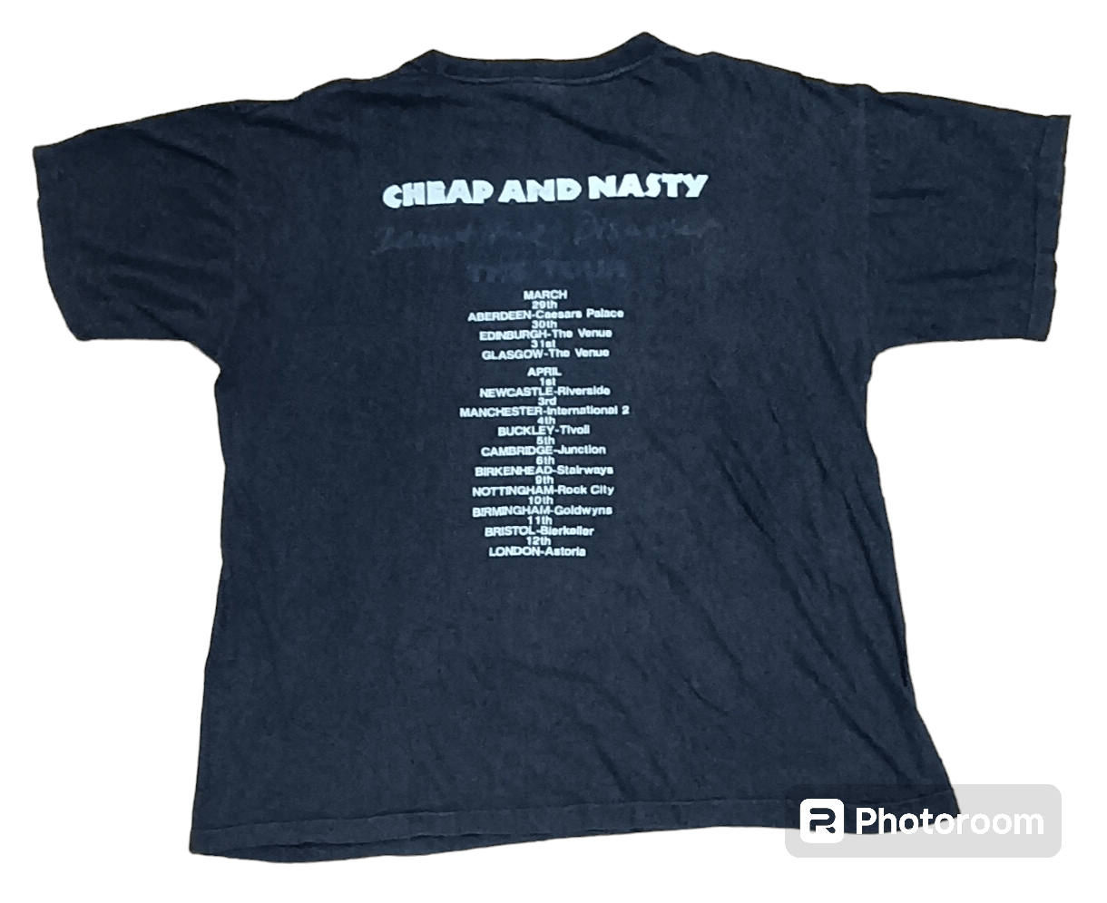 Band Tees VINTAGE 90S CHEAP AND NASTY BEAUTIFUL DISASTER TOUR SHIRT Size US L / EU 52-54 / 3 - 3 Thumbnail