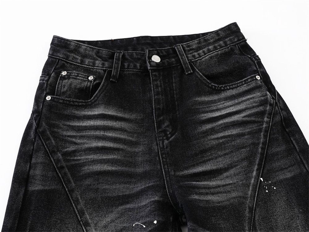 Japanese Brand × Vintage Men's high street trend inkjet punk washed distressed jeans Size US 32 / EU 48 - 3 Thumbnail