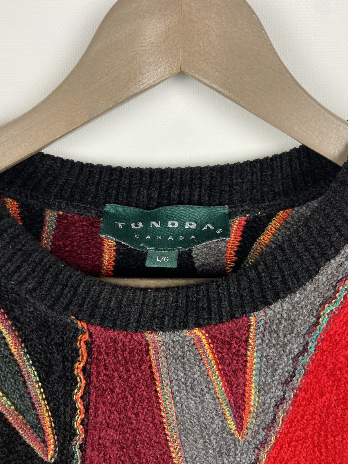 Tundra Vintage Tundra Coogi Style Men’s Knit 3D Textured Sweater Size US L / EU 52-54 / 3 - 3 Thumbnail