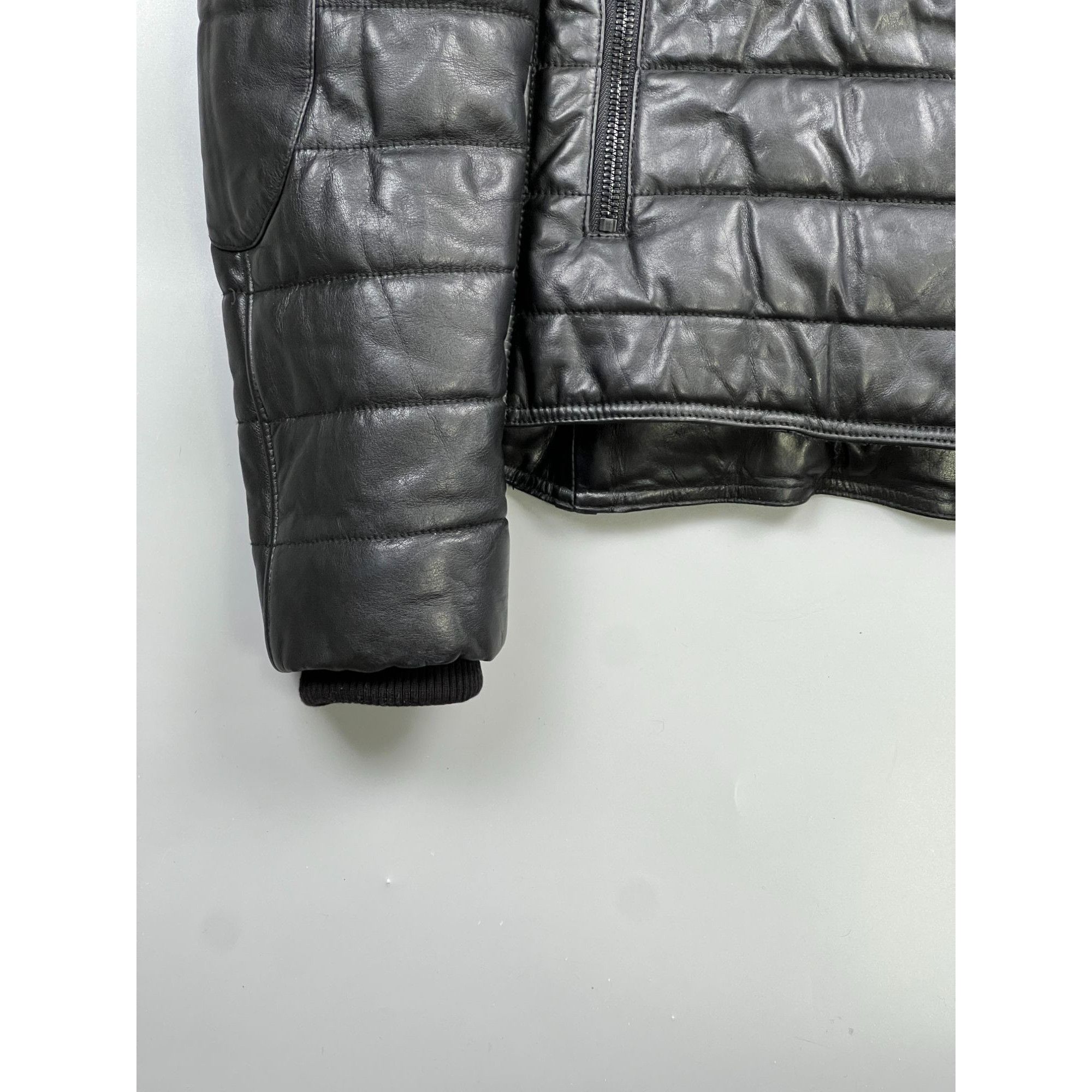 H&M Alexander Wang for H&M Biker Leather Quilted Jacket (Y0783) Size M / US 6-8 / IT 42-44 - 2 Thumbnail