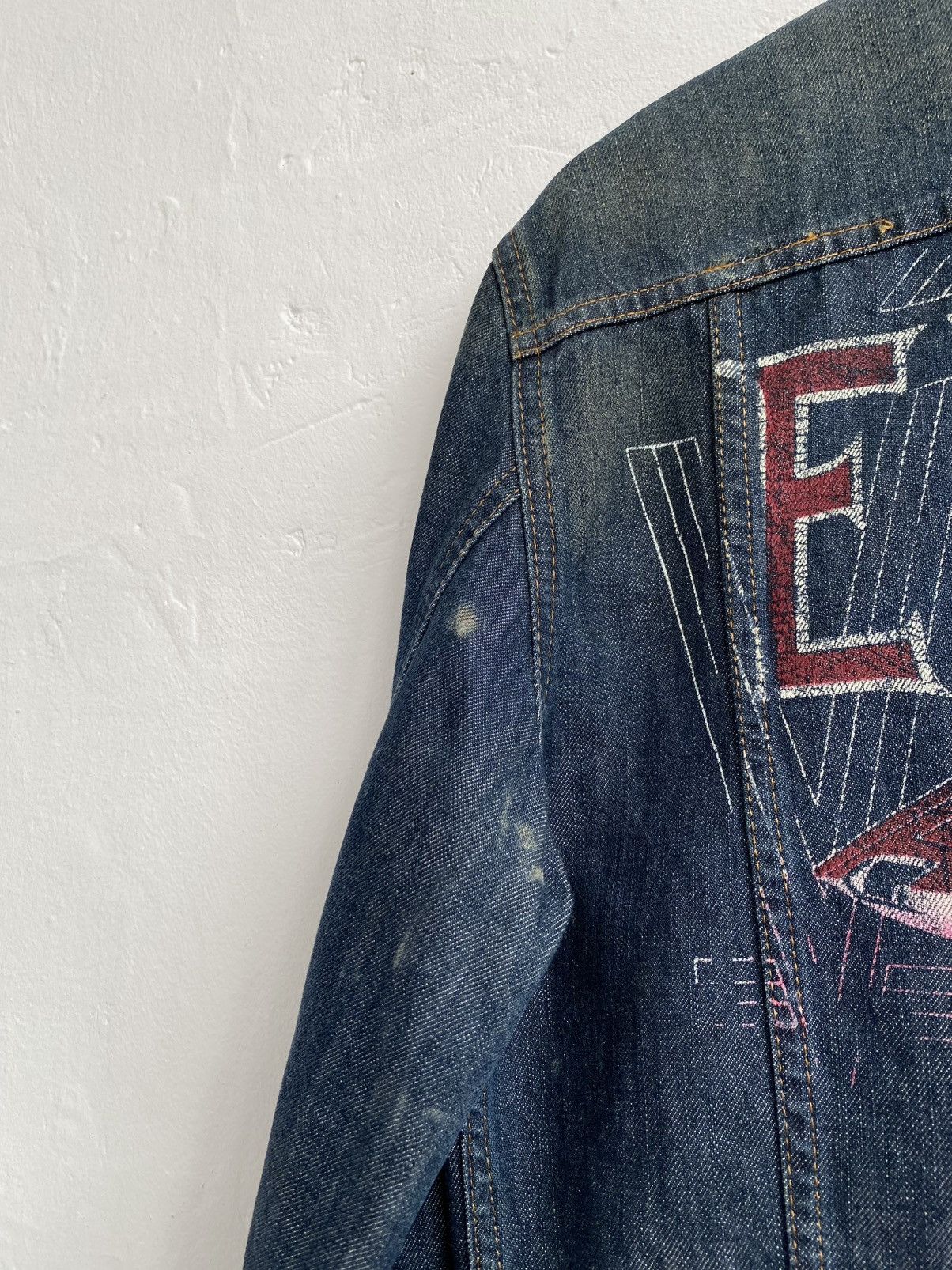 Diesel 2004 Diesel Mannil Distressed Denim Jacket Size US M / EU 48-50 / 2 - 7 Thumbnail