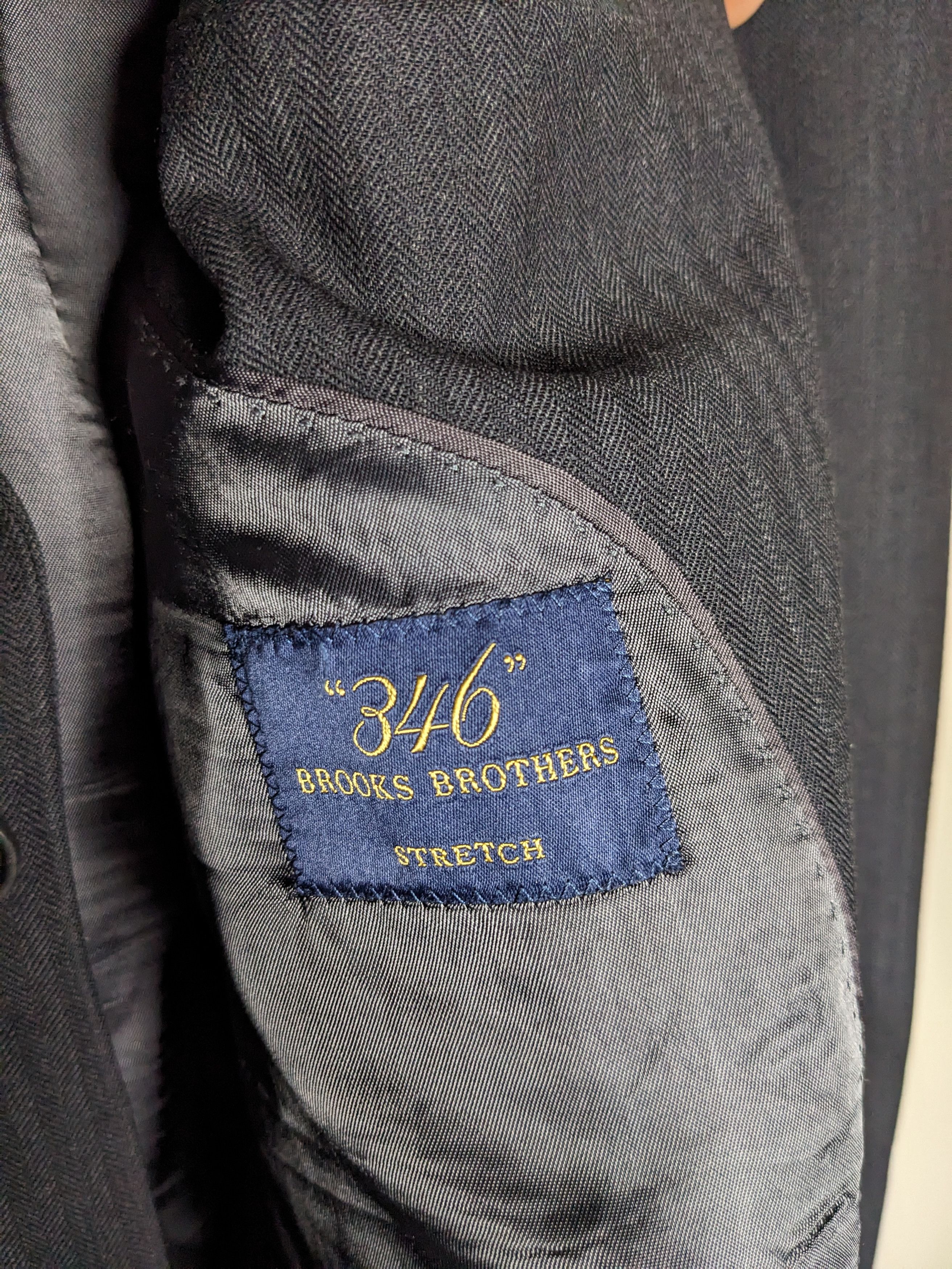 Brooks Brothers Brooks Brothers Blazer Sz 39S Herringbone Wool Suit Jacket Size 40S - 8 Thumbnail
