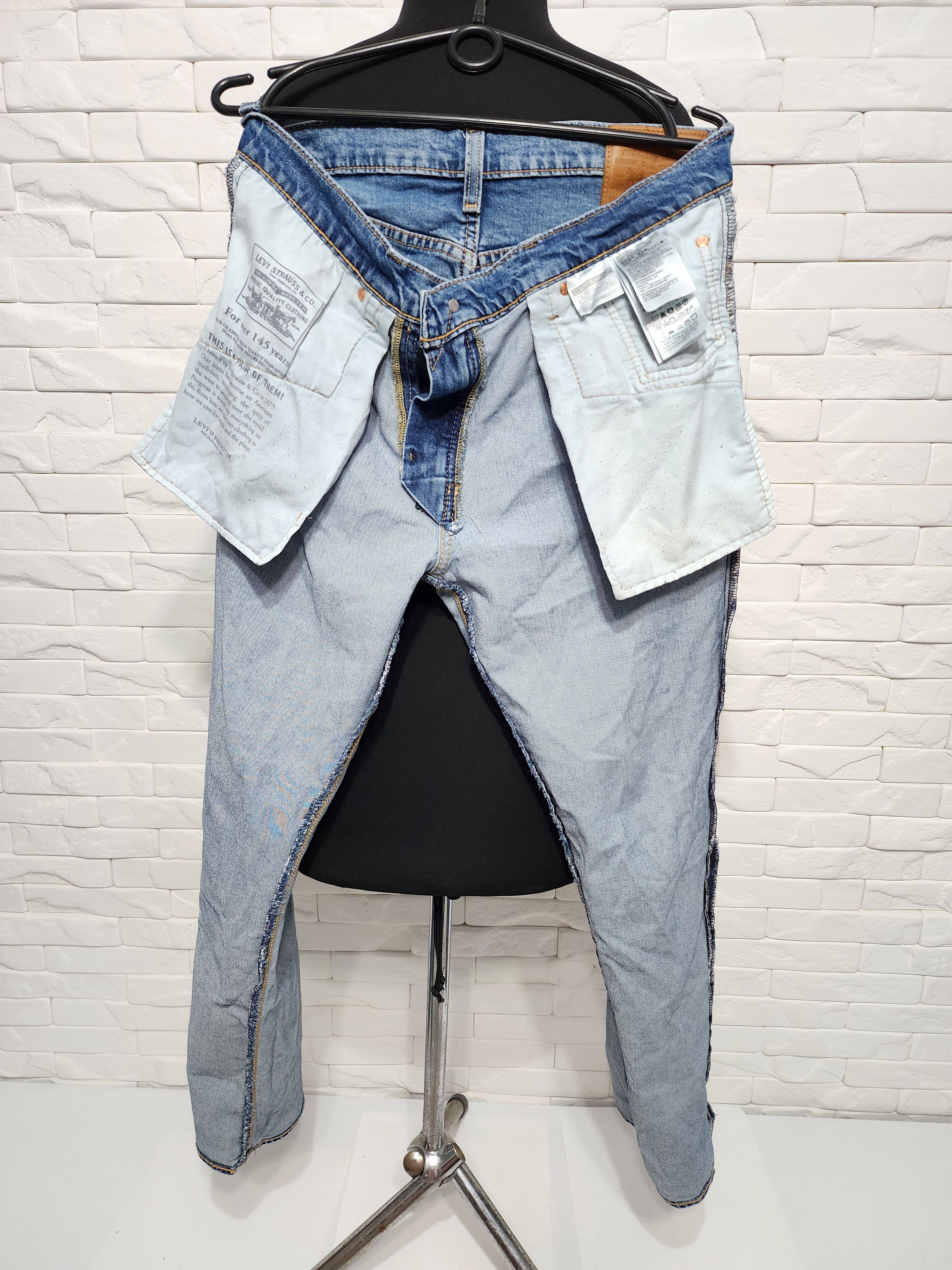 Blue men's jeans.