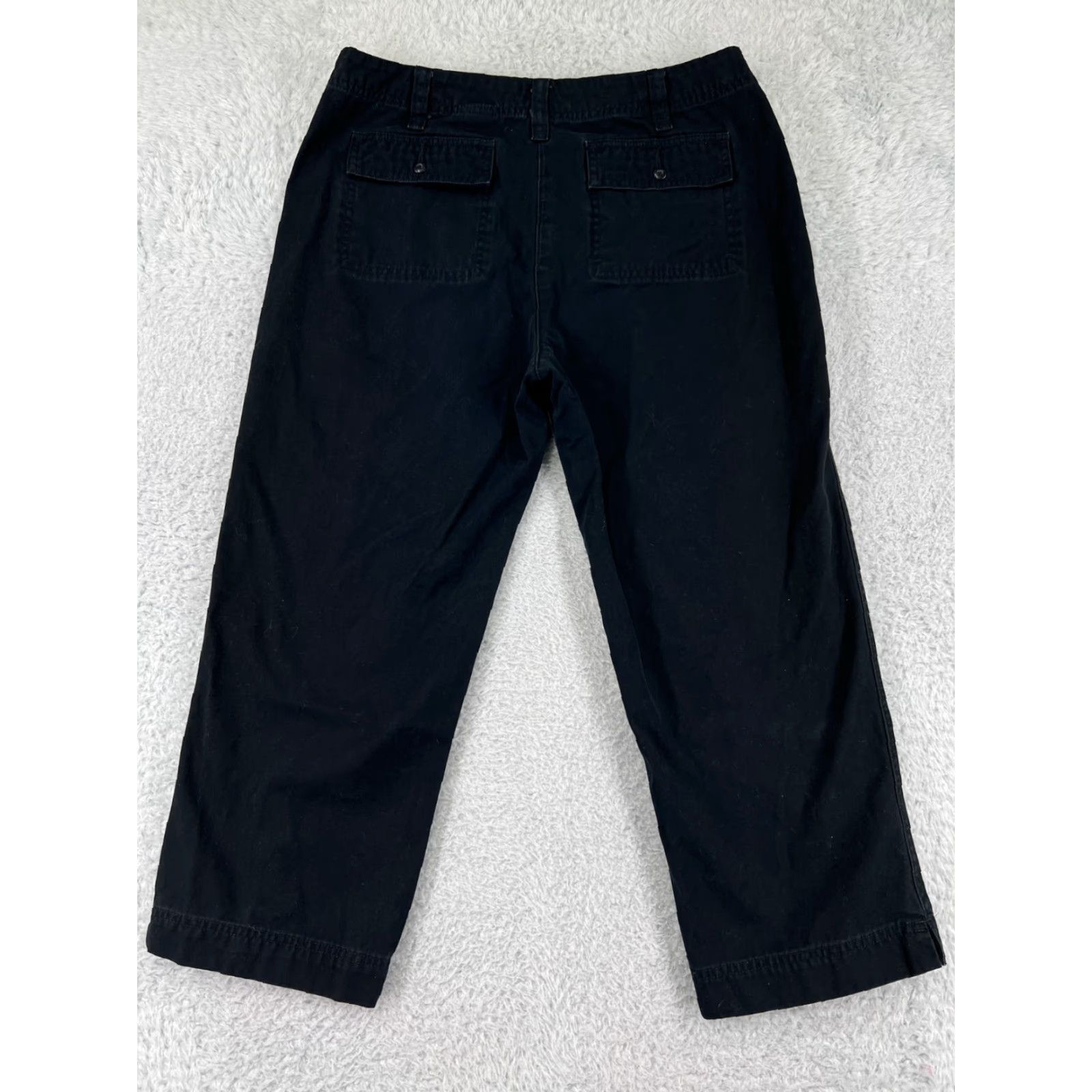 Eddie Bauer Eddie Bauer Women Jeans Black 10 Cotton 5-Pocket Straight Leg Inseam 23 in Zip Belt Loops Regular Size 32" / US 10 / IT 46 - 2 Thumbnail