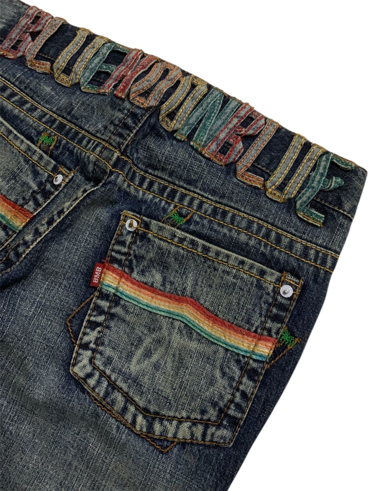 Hysteric Glamour 💥Vintage Japanese Blue Moon Blue Denim Size 32" / US 10 / IT 46 - 2 Thumbnail