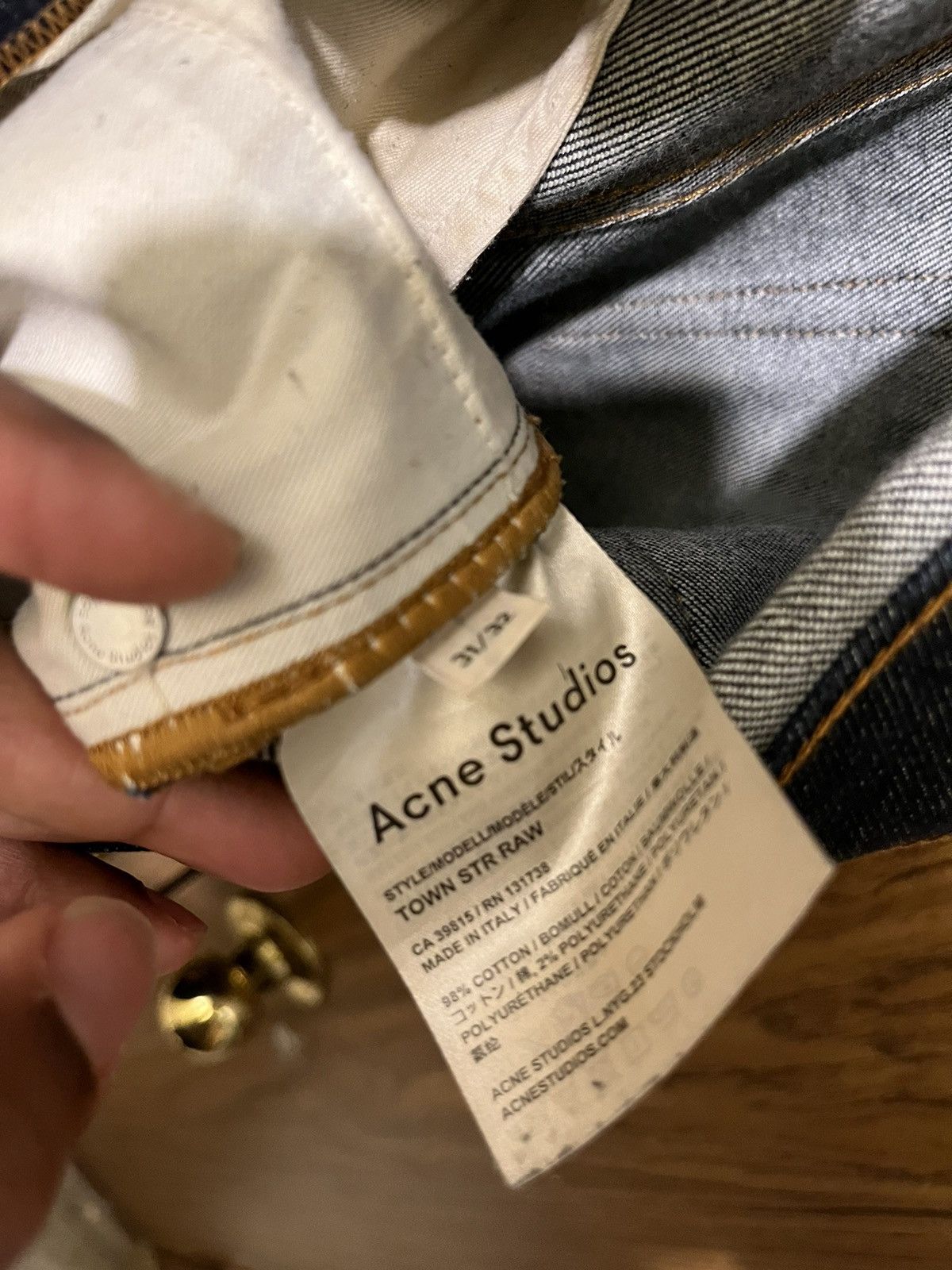 Acne Studios Acne Studios Town Str Raw Size US 31 - 3 Thumbnail
