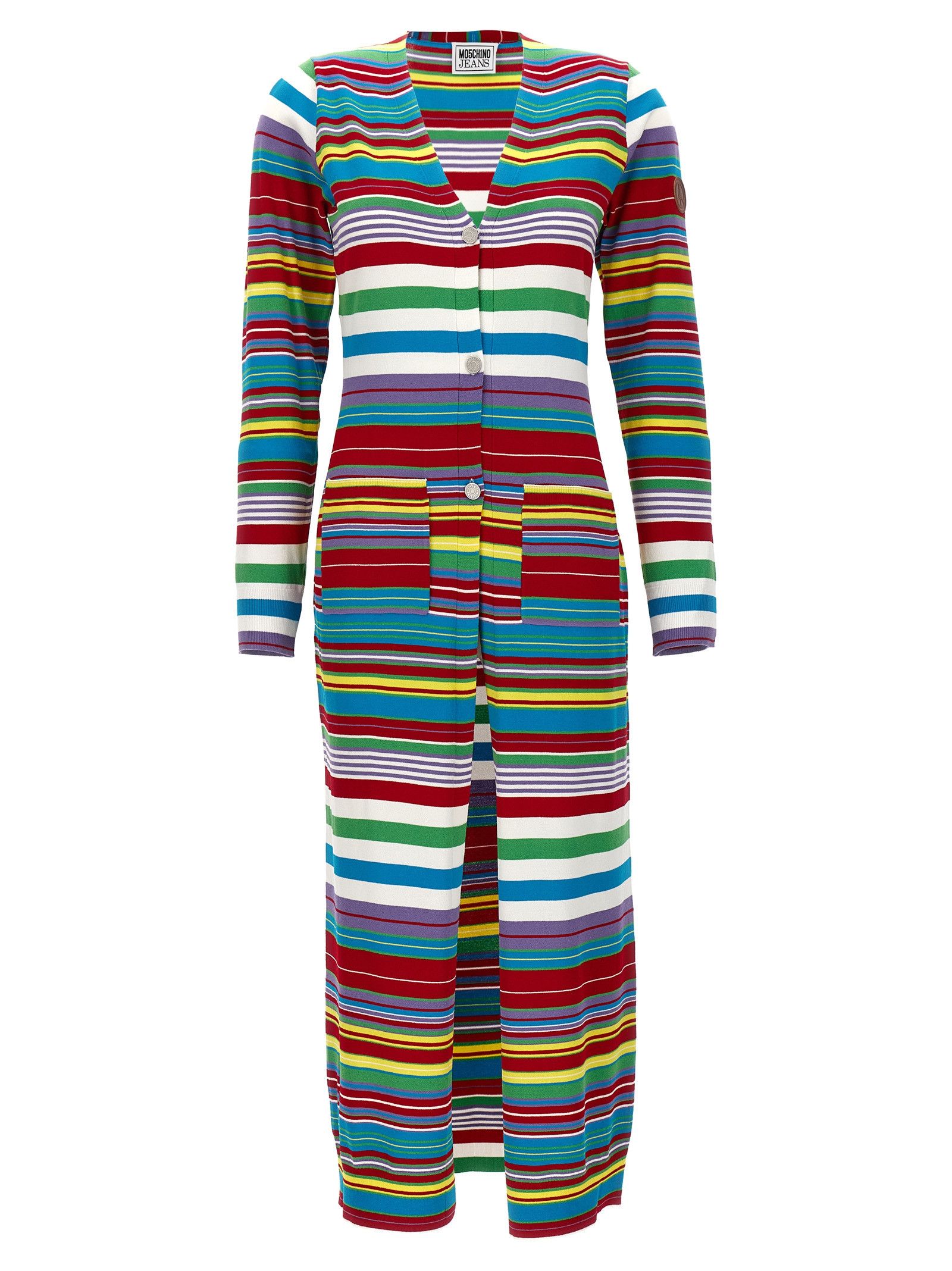 Moschino Striped Cardigan Size S / US 4 / IT 40 - 1 Thumbnail