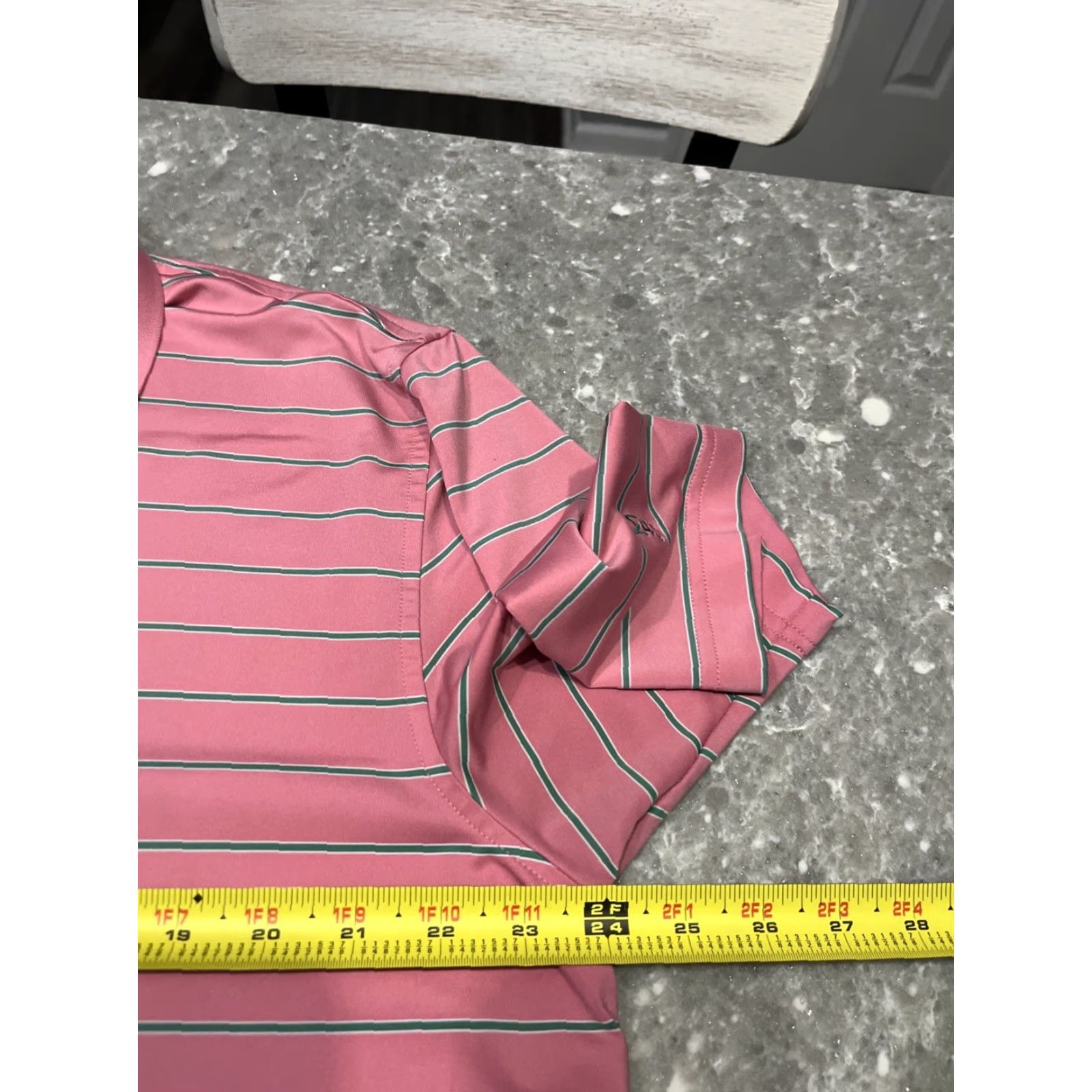 Peter Millar Peter Millar Summer Comfort Polo Shirt Men L Pink Stripe Embroidered Short Sleeve Button-Up Collared Classic Preppy All Seasons Size US L / EU 52-54 / 3 - 4 Thumbnail