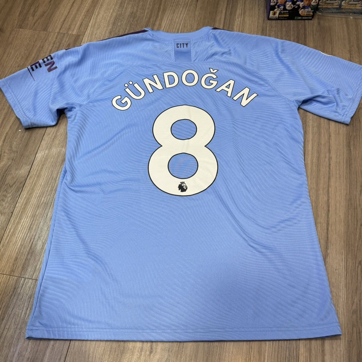 Puma Manchester City 19/20 Match issued home shirt #8 Gundogan Size US L / EU 52-54 / 3 - 3 Thumbnail