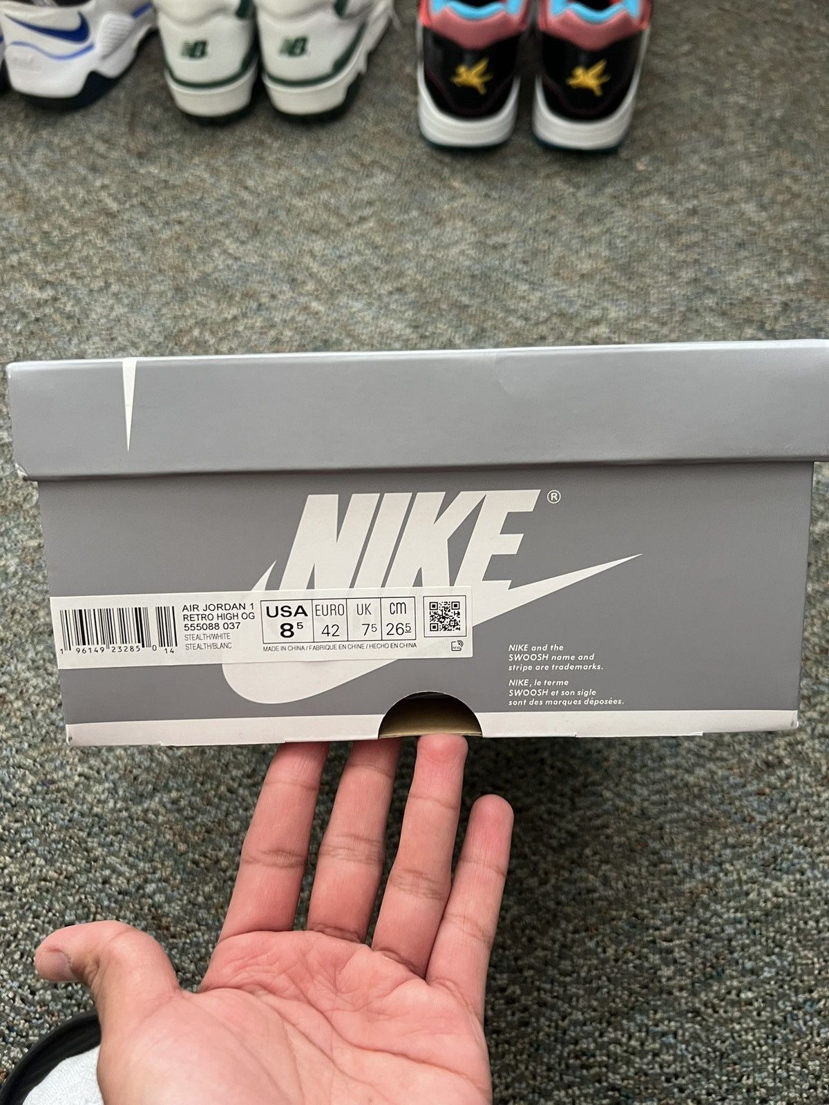 Jordan Brand Jordan 1 stealth Size US 8.5 / EU 41-42 - 2 Thumbnail