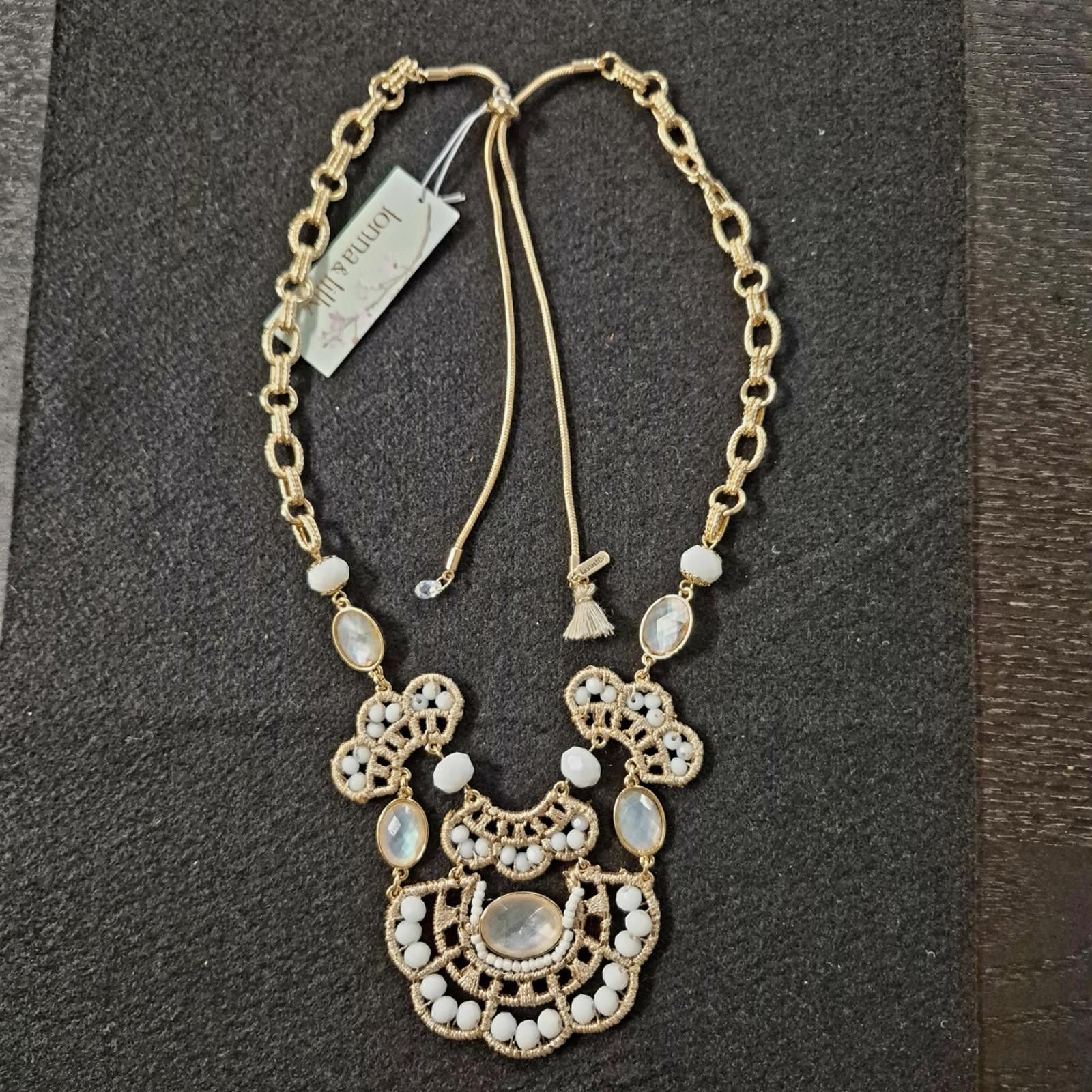 Other Lonna & Lilly Gold-Tone White Bead 28" Frontal Necklace Size ONE SIZE - 2 Thumbnail