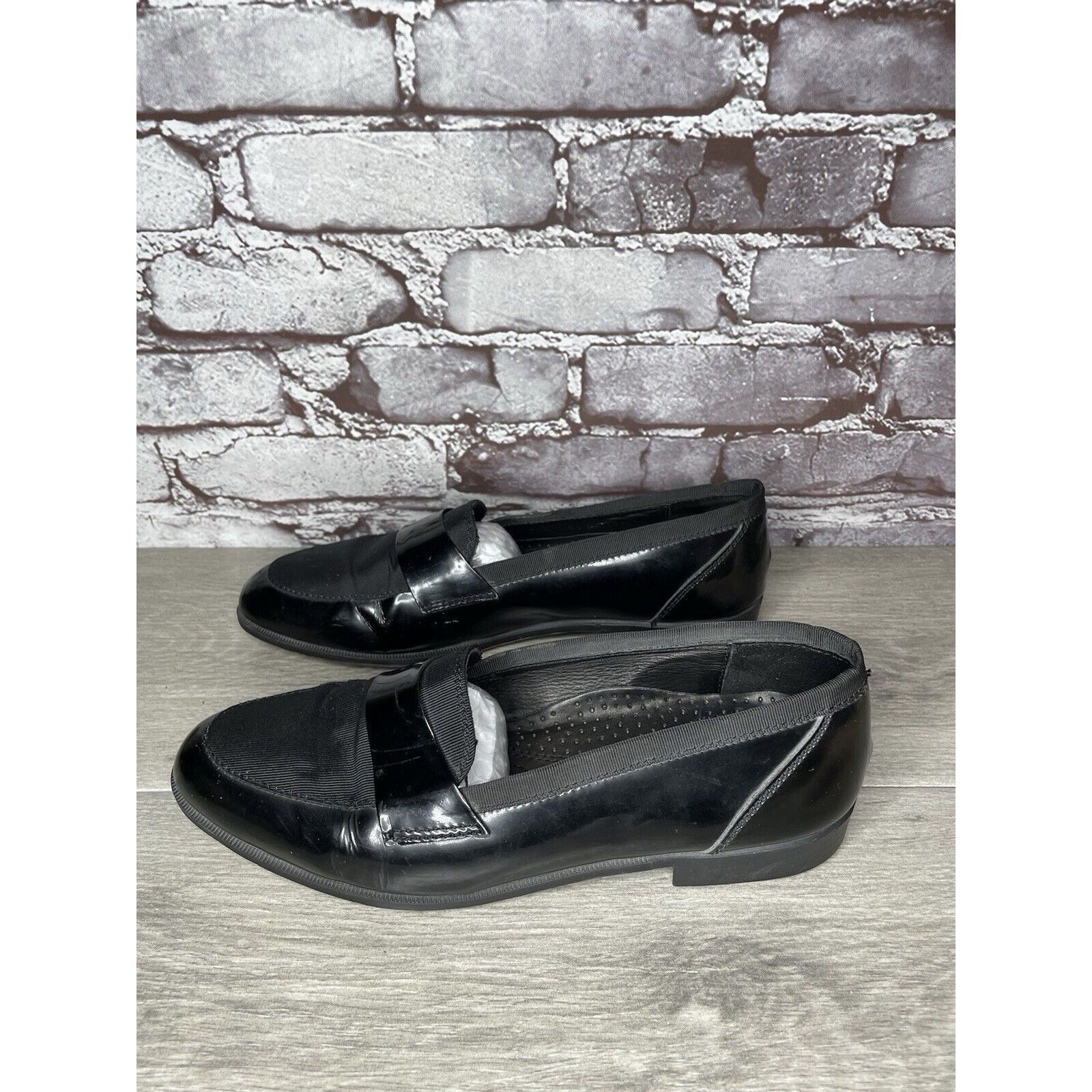 Adolfo Dominguez ADOLFO Black Patent Leather Tuxedo Dress Loafers Shoes Men’s Size US 8.5 / EU 41-42 - 16 Thumbnail