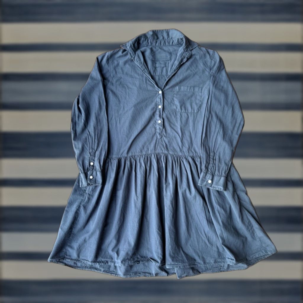 Vintage Grayson Frank & Eileen Changemaker Shirt Dress Women’s 3 Navy Blue Size XS / US 0-2 / IT 36-38 - 1 Thumbnail
