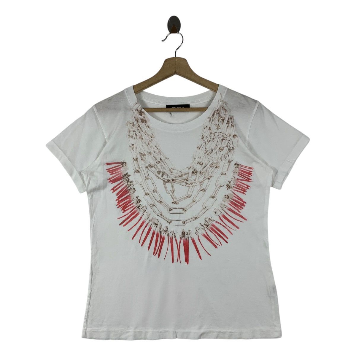 Japanese Brand × Zucca ZUCCA chain necklace women tee Size L / US 10 / IT 46 - 1 Thumbnail