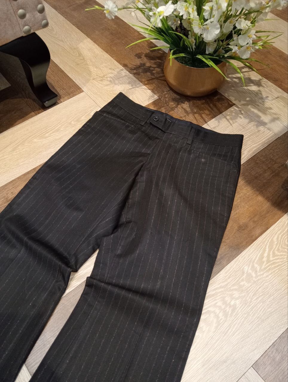 Tornado Mart TORNADO MART JAPAN FLARED BLACK STRIPES PANTS Size US 29 - 4 Thumbnail