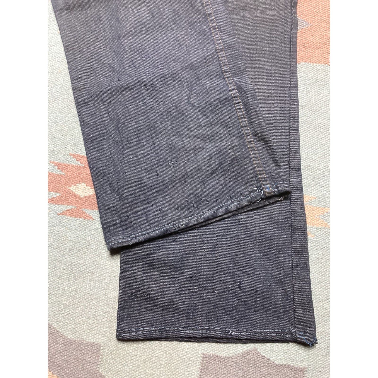 Levi's VINTAGE Levi’s 546 Orange Tab Bootcut Jeans 38x29 Men Dark Denim Big E 1970s Size US 38 / EU 54 - 7 Thumbnail