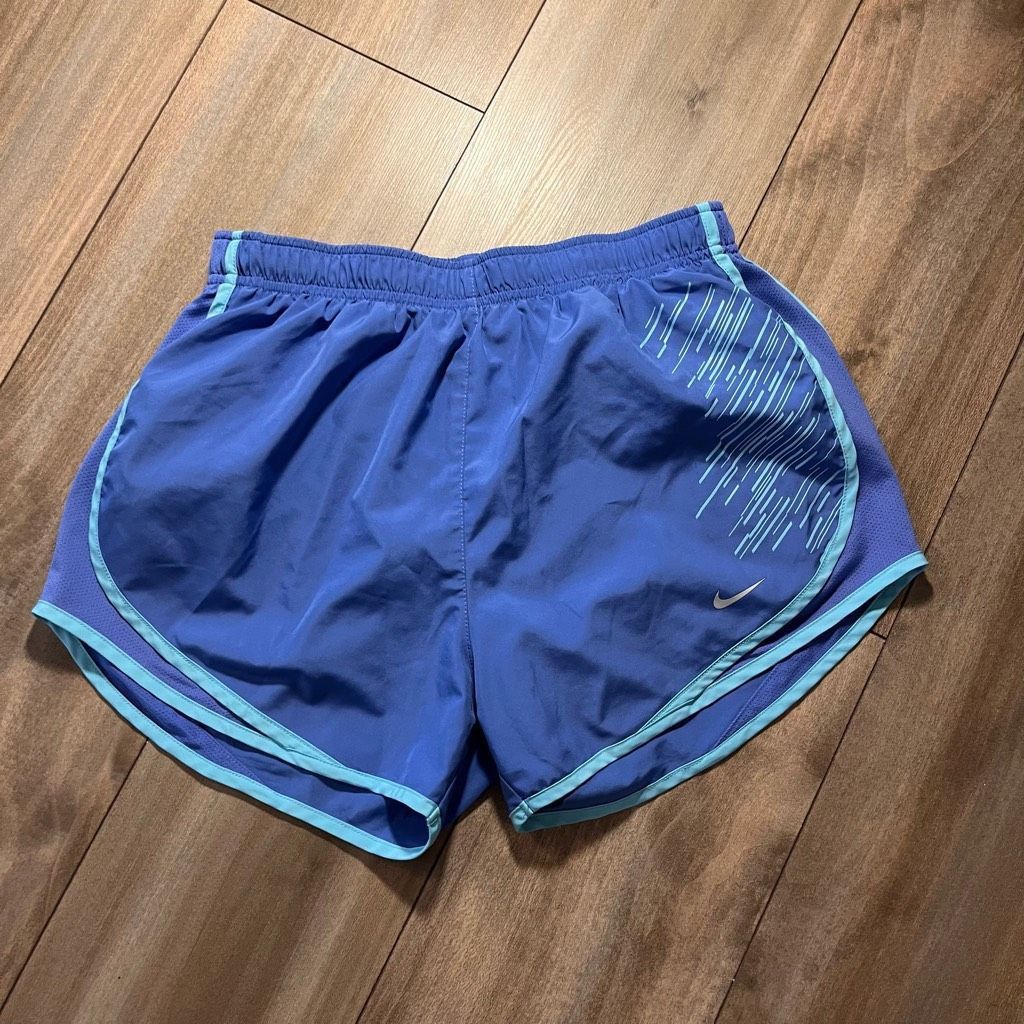 Nike Nike Blue Athletic Workout Shorts Women Medium Bin J-54 Size 30" / US 8 / IT 44 - 1 Thumbnail