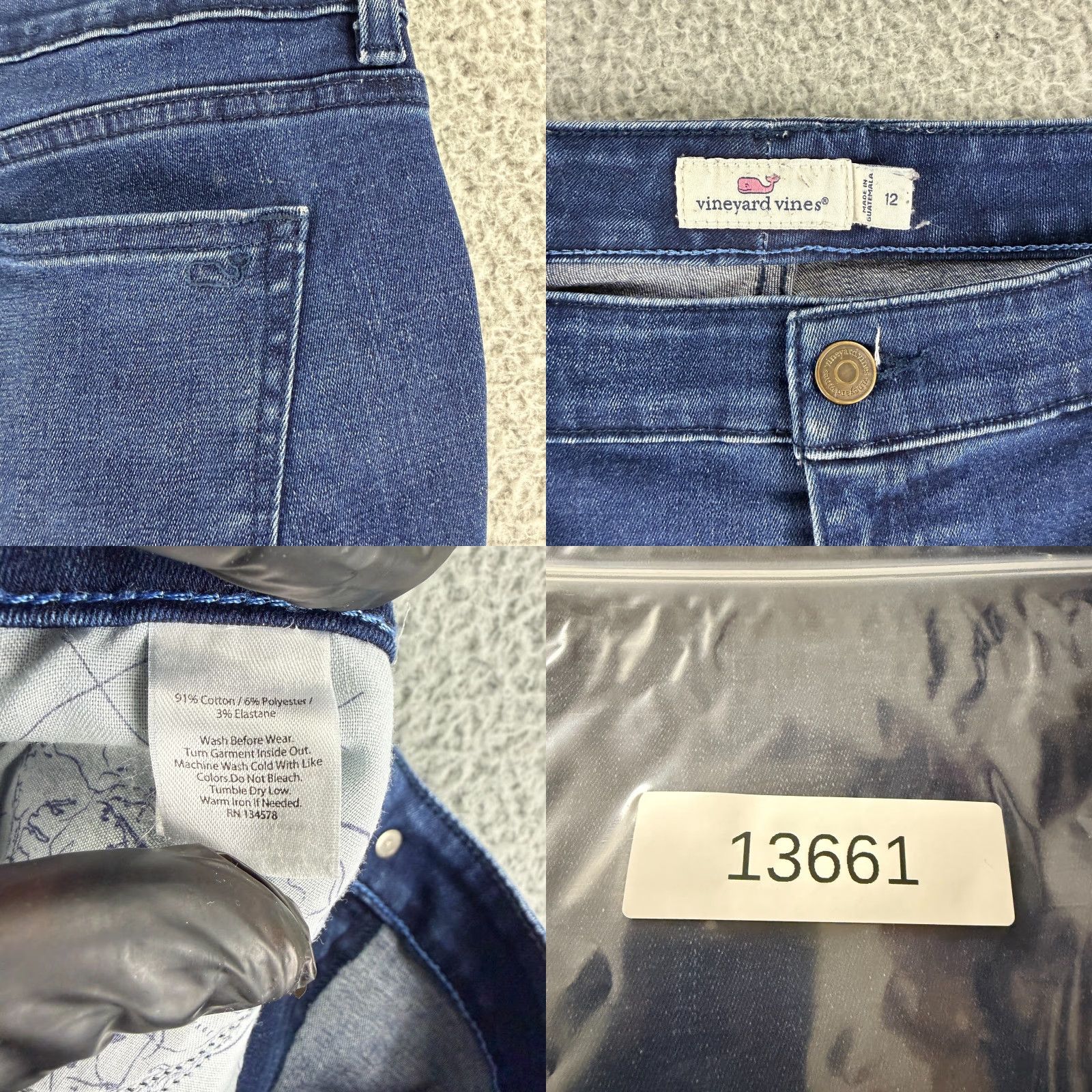 Vineyard Vines Vineyard Vines Jeans Women Size 12 Blue Denim Skinny Leg Casual Mid-Rise Stretch Jeans Ladies Regular XS? Size 34" / US 12 / IT 48 - 9 Thumbnail