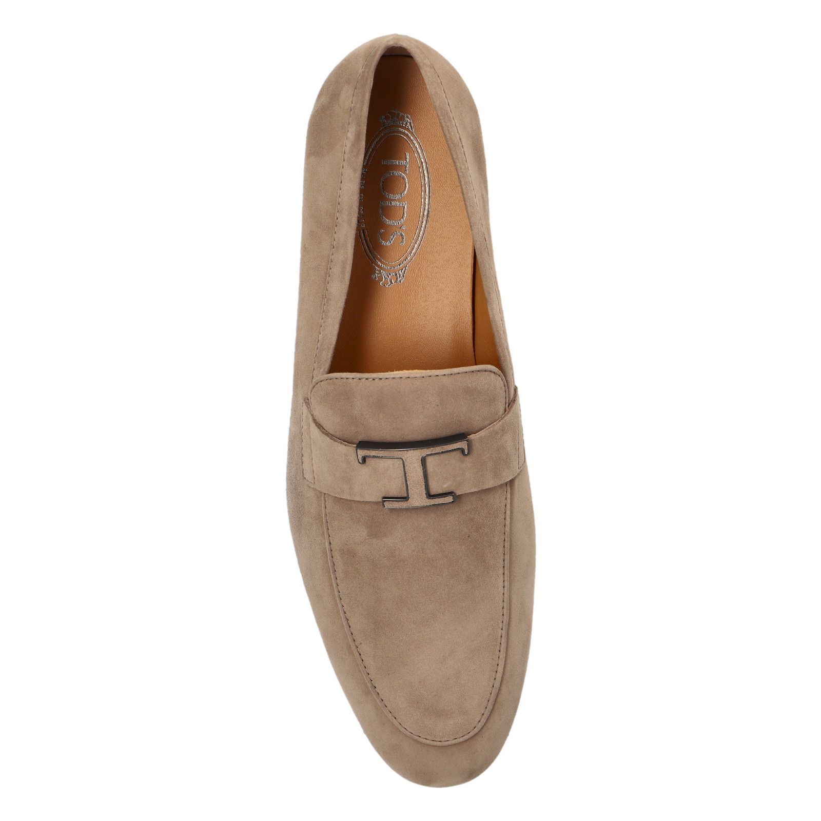 Tod\'s Beige Suede Penny Loafers for Men Tod main image 2