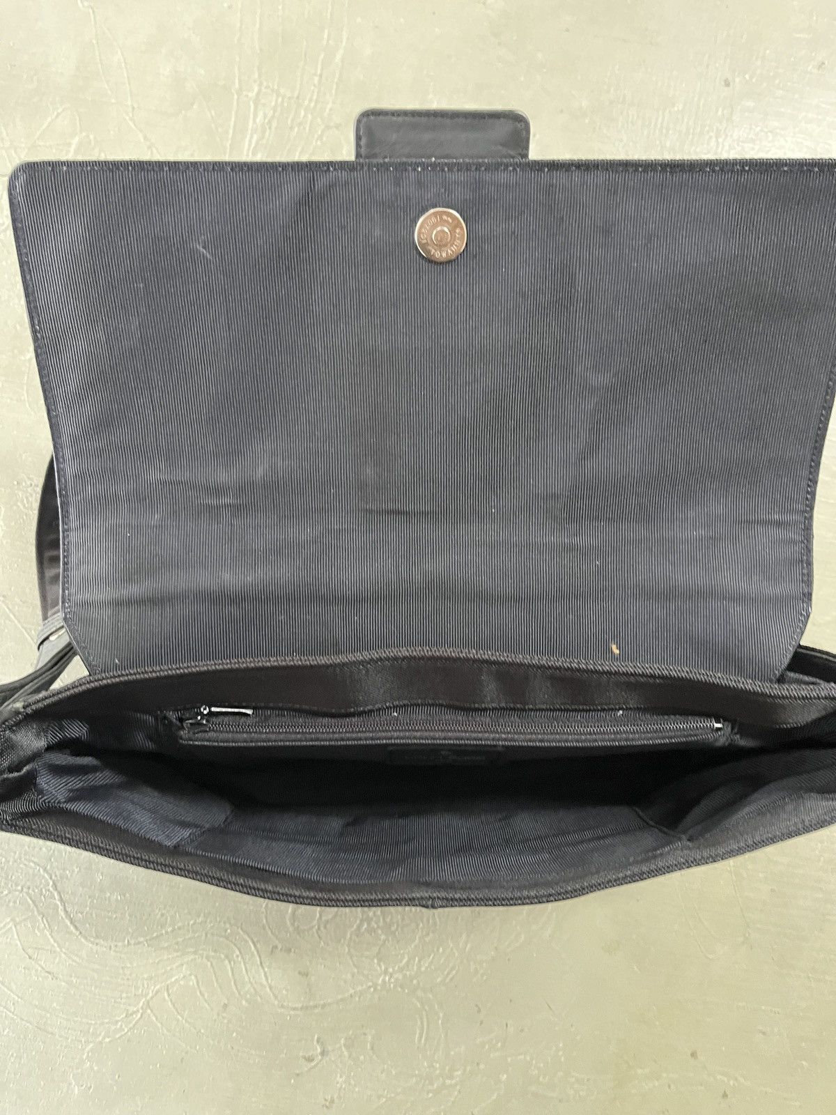 Courreges Courreges Hand Carry Dinner Leather Nylon Bag Size ONE SIZE - 10 Thumbnail