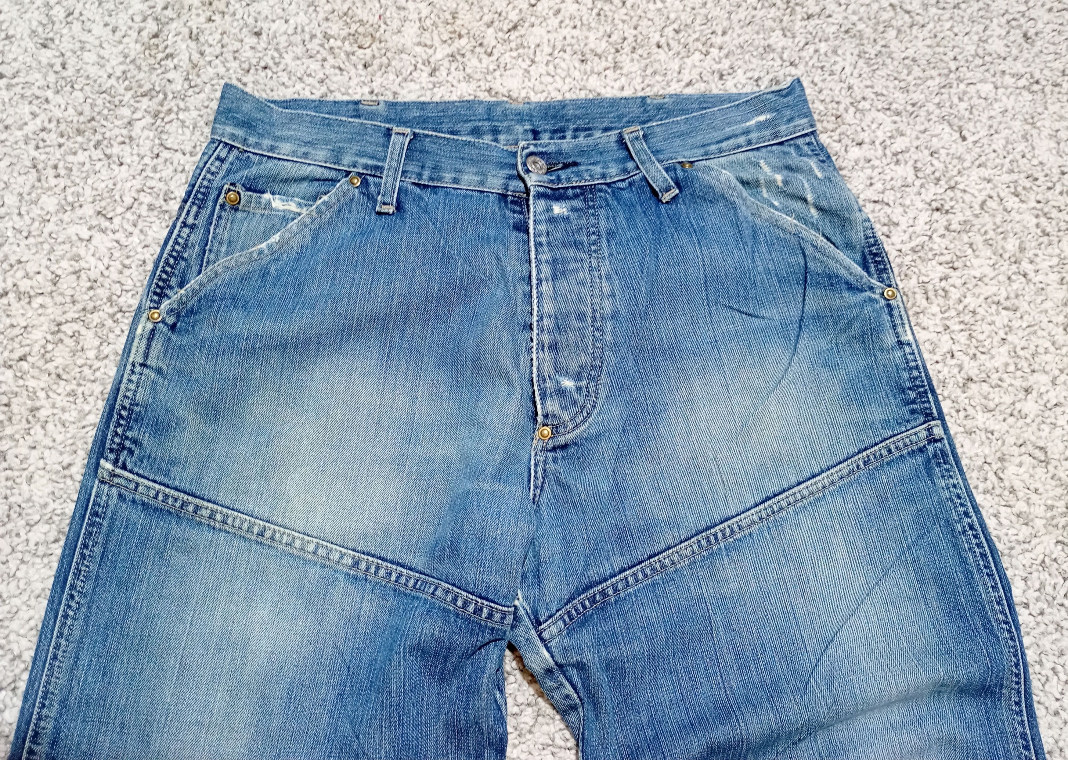 G-Star Vintage 90s G-Star Raw Elwood Denim Cargo Baggy Pants Hype Size US 33 - 9 Thumbnail