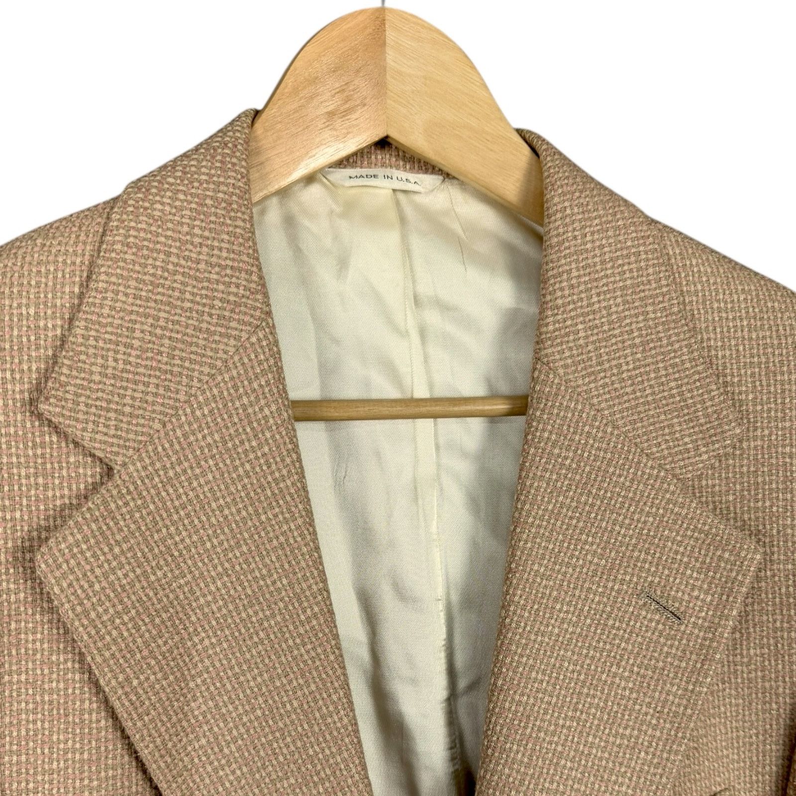Polo Ralph Lauren Vintage 90s Polo University Club Mens 40R Wool Tweed Blazer Size 40R - 4 Thumbnail