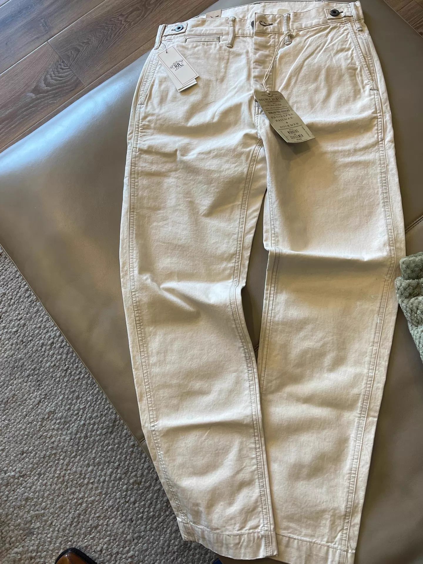 RRL Ralph Lauren RRL 26SS New Off-White Splatter Pants 29*30 Size US 29 - 2 Thumbnail