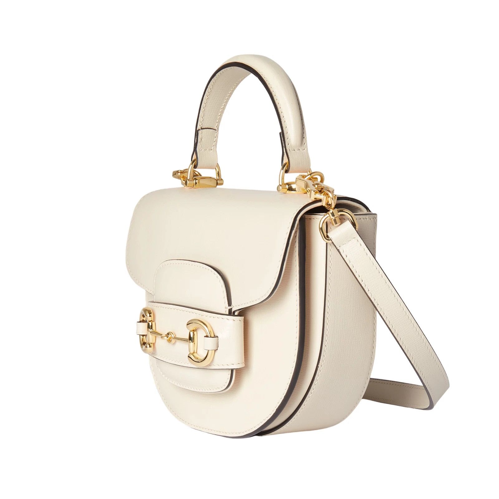 Gucci GUCCI HB 1955 Mini White Leather Top Handle New/Auth Size ONE SIZE - 2 Thumbnail