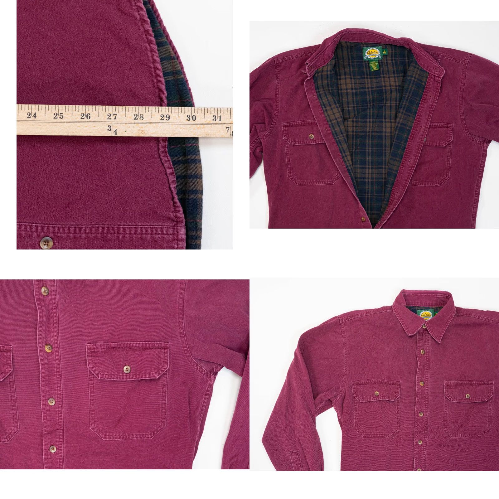 Vintage VINTAGE Cabela's Canvas Flannel Lined Shacket Shirt Jacket Mens M Tall Red Chore Barn Shacket Shirt Jacket Mens M Tall Red Distressed 90s Cowboys Barn Size US M / EU 48-50 / 2 - 8 Thumbnail