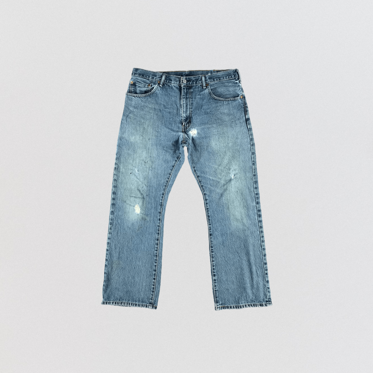 Levi's × Vintage Vintage Blue Wash Levis 517 Flare Jeans-JM2979 Size US 37 - 1 Thumbnail