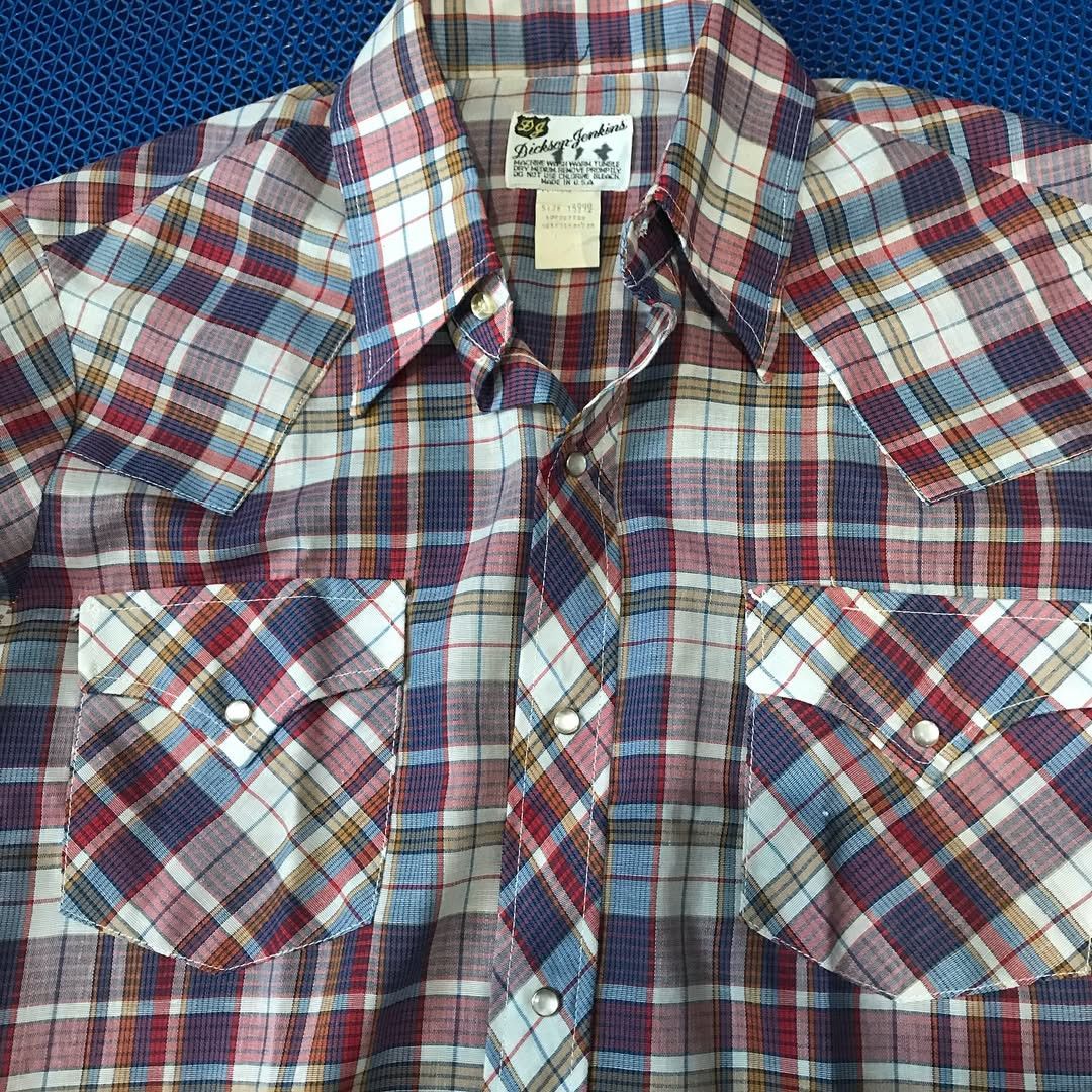 Cowboy Equipment × Vintage × Western Mountaineering Dickson Jenkins Western Cowboy shirt Men small Blue Orange Size US L / EU 52-54 / 3 - 4 Thumbnail