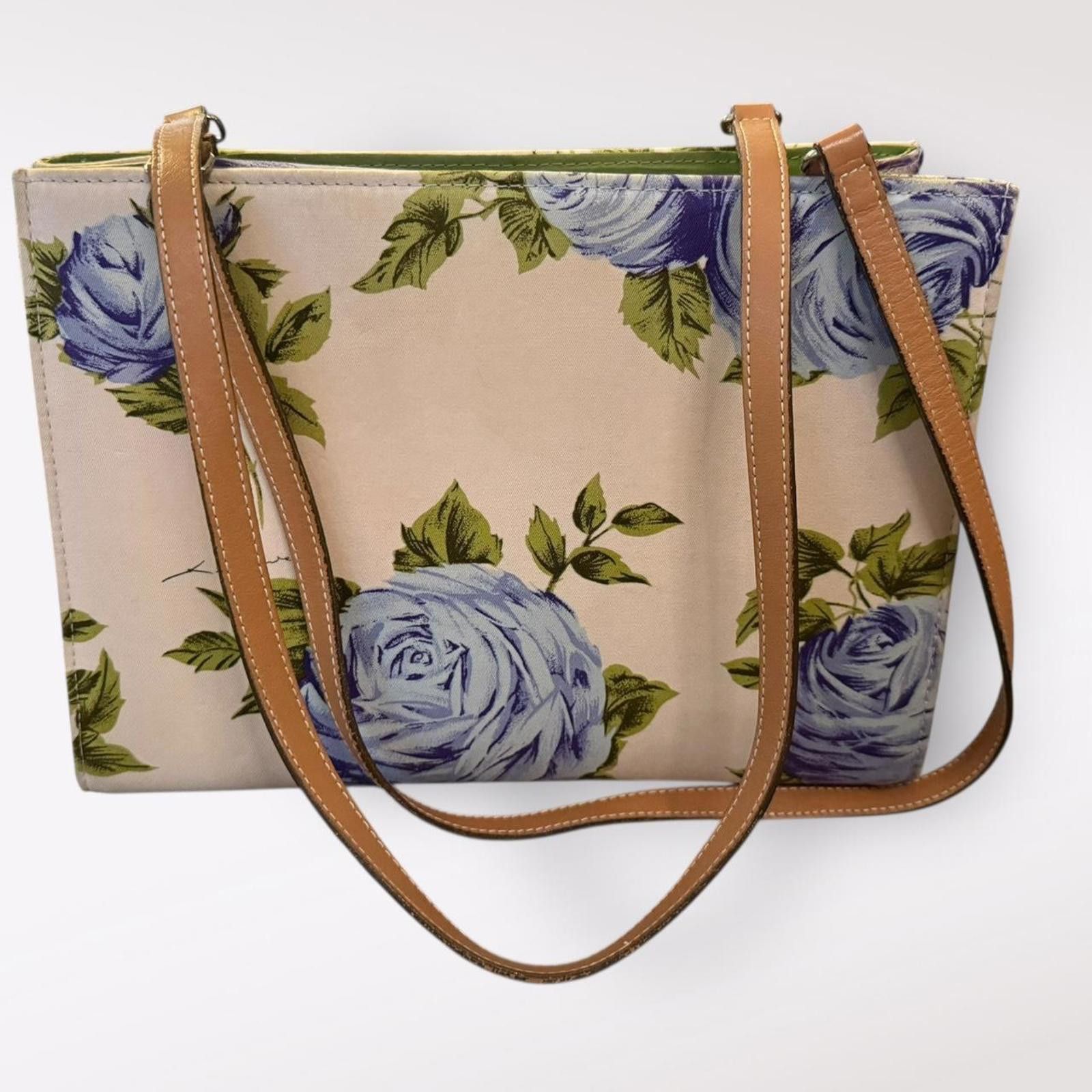 Kate Spade Kate Spade Sam Blue Cabbage Rose Shoulder Bag Size ONE SIZE - 1 Thumbnail