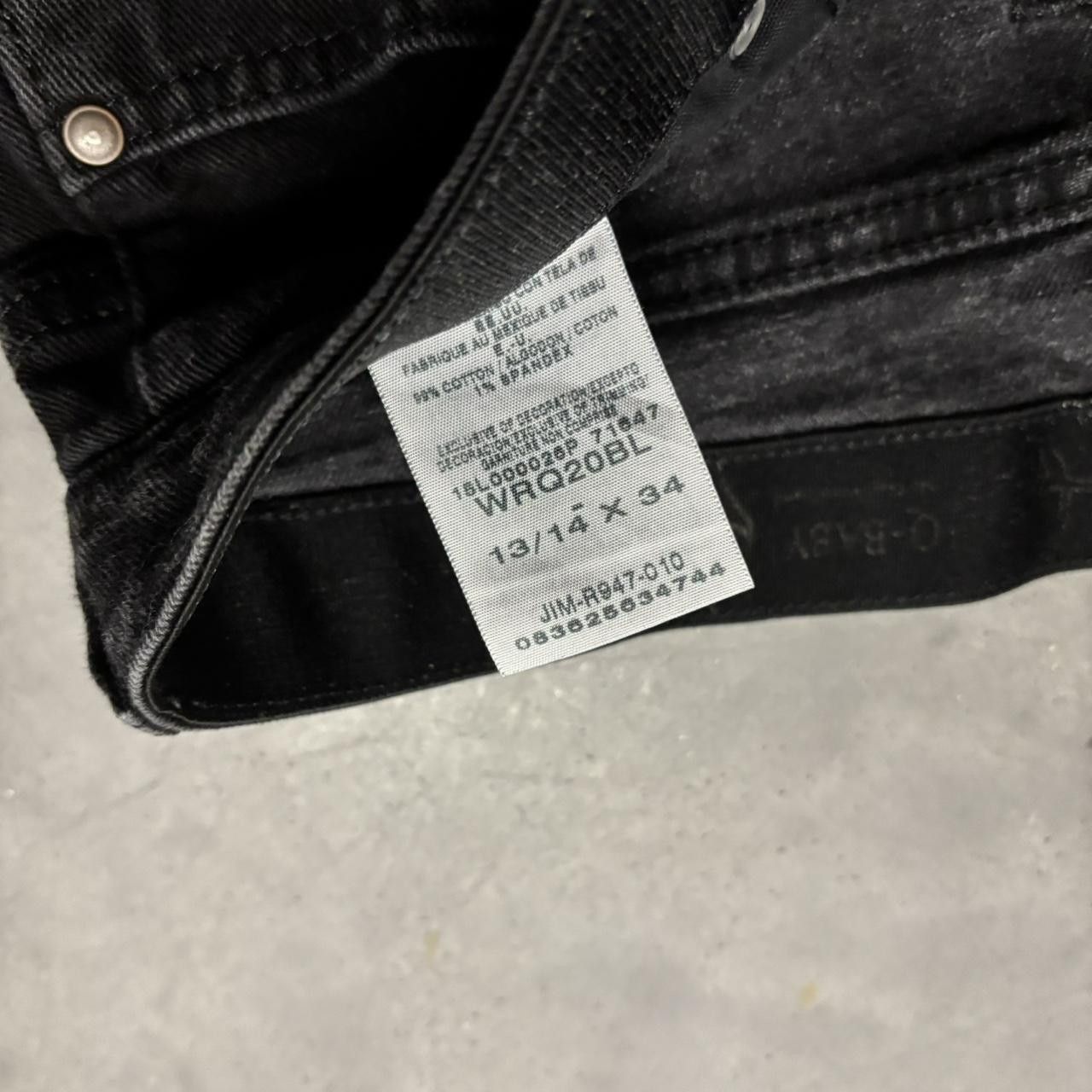 Japanese Brand × Vintage Crazy Vintage Y2K/2000s Grunge Solid Black Denim Jeans! Size US 34 / EU 50 - 8 Thumbnail