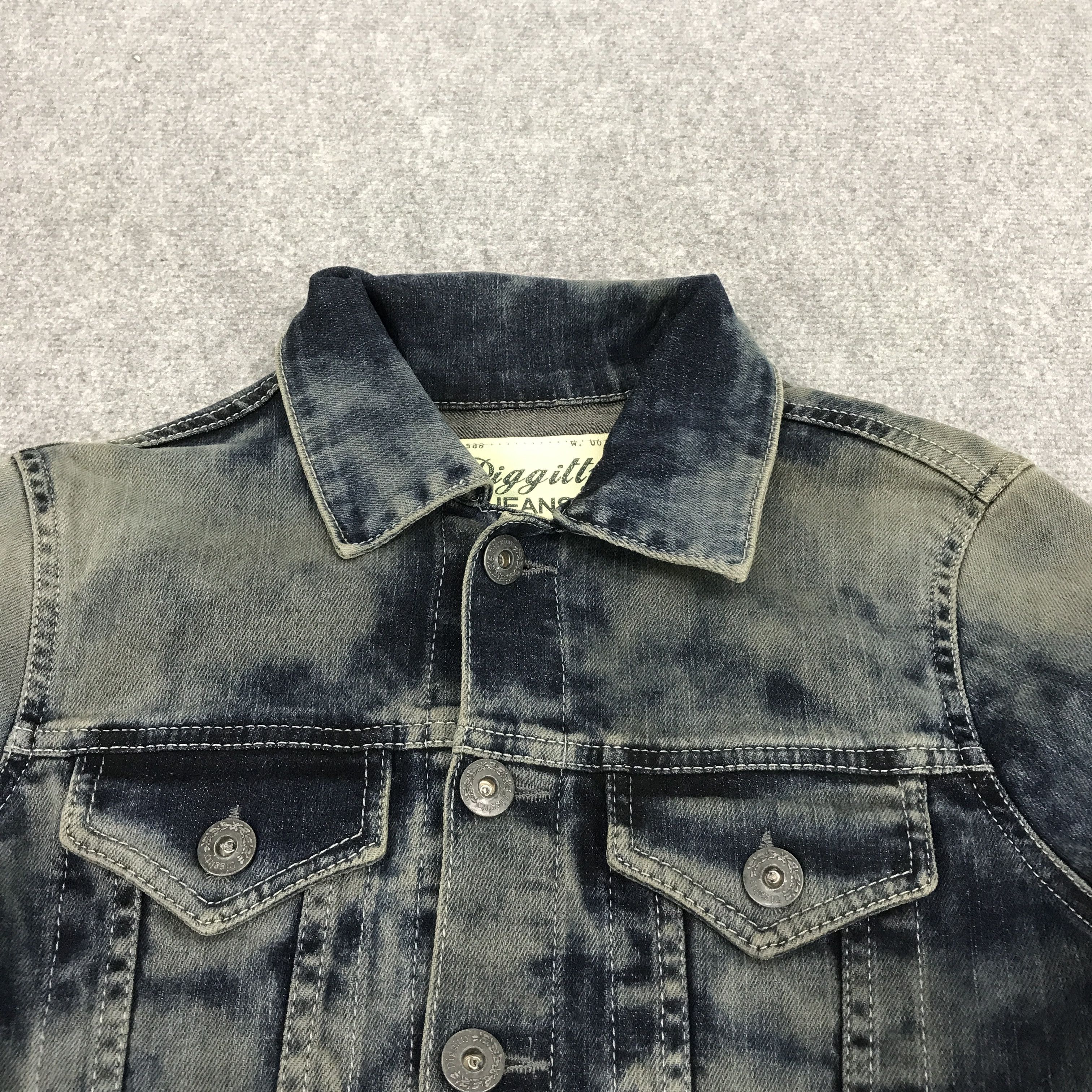 Japanese Brand Diggitty Denim Faded style button jean jacket Size US M / EU 48-50 / 2 - 3 Thumbnail