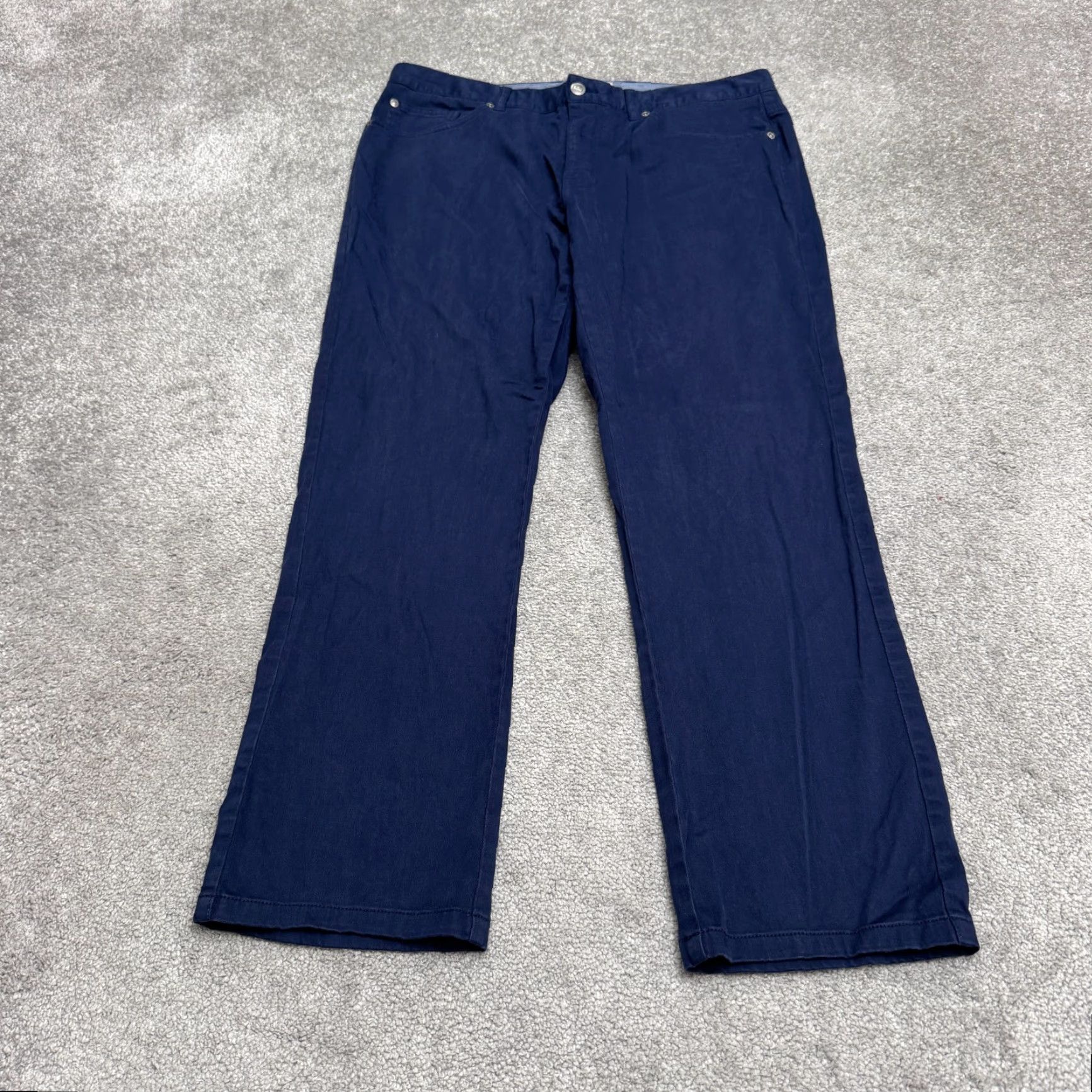 Peter Millar VINTAGE Peter Millar Men's Chino Pants Regular Fit Straight Leg Blue 28 Inseam Casual Business Size US 36 / EU 52 - 2 Thumbnail