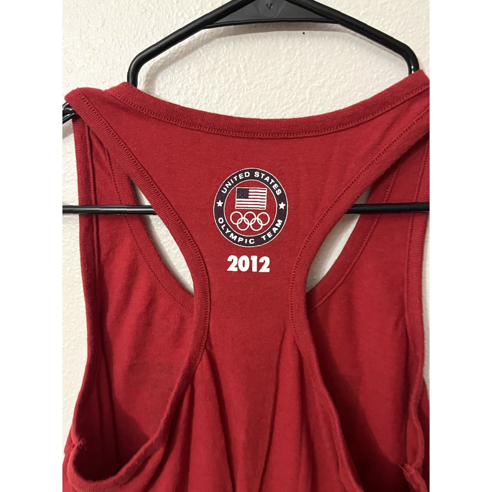 Nike VINTAGE Nike T-Shirt Women's Medium Red Sleeveless Activewear 2012 USA Olympic Team Racerback Size M / US 6-8 / IT 42-44 - 4 Thumbnail