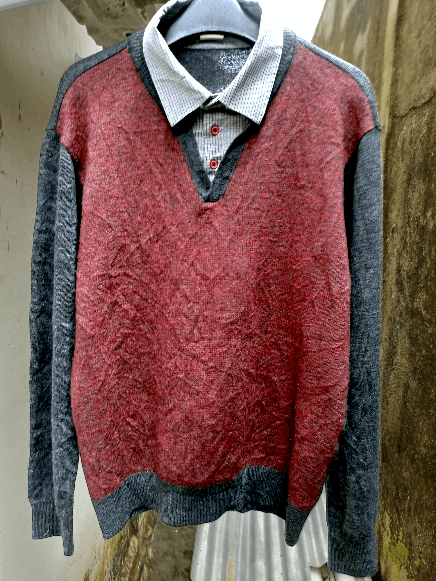 Japanese Brand Double Layer Parkland Light Knit Wear Size US L / EU 52-54 / 3 - 19 Thumbnail