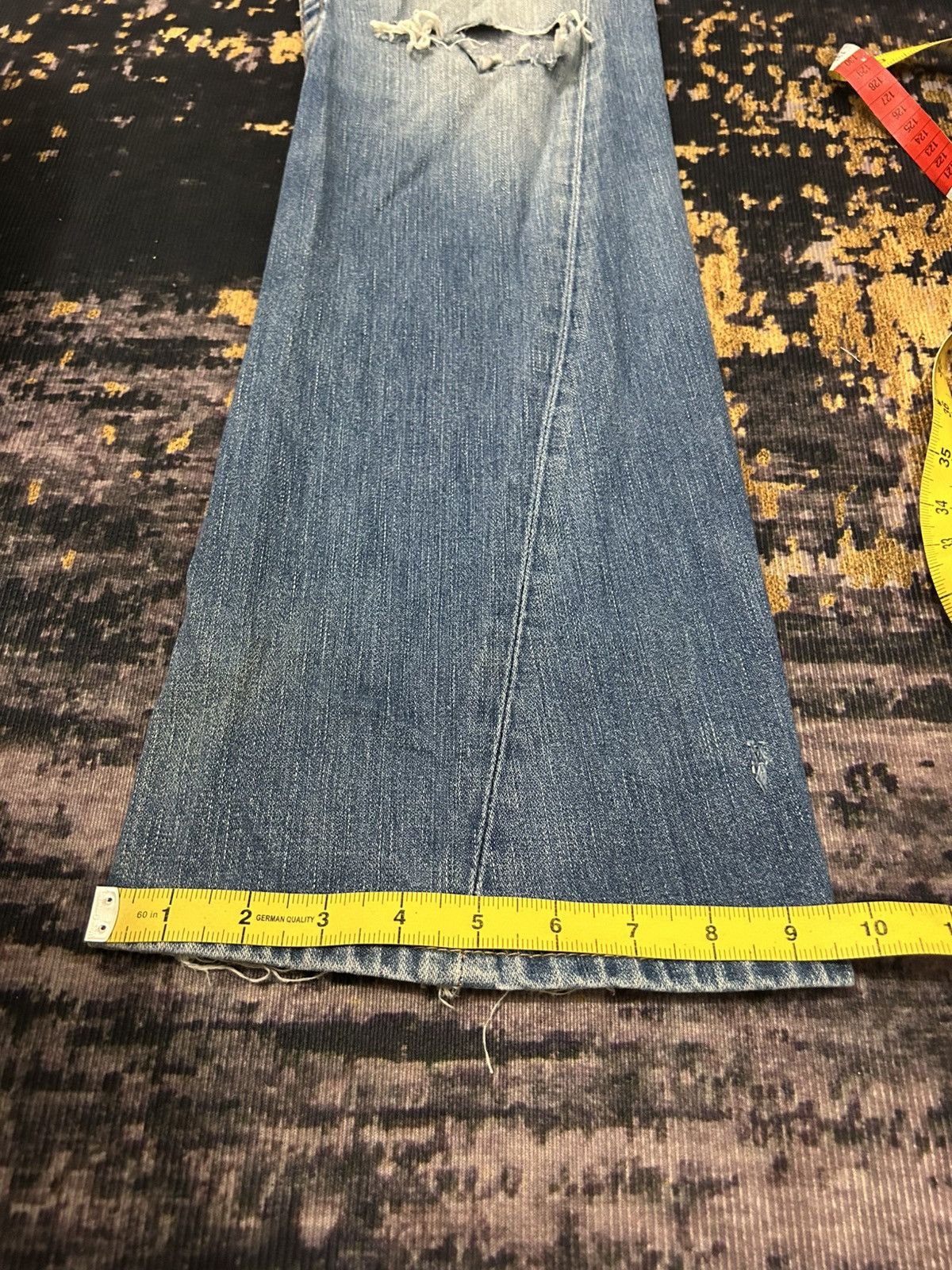 True Religion Vintage True Religion Distressed Flare Jeans Size US 31 - 23 Thumbnail